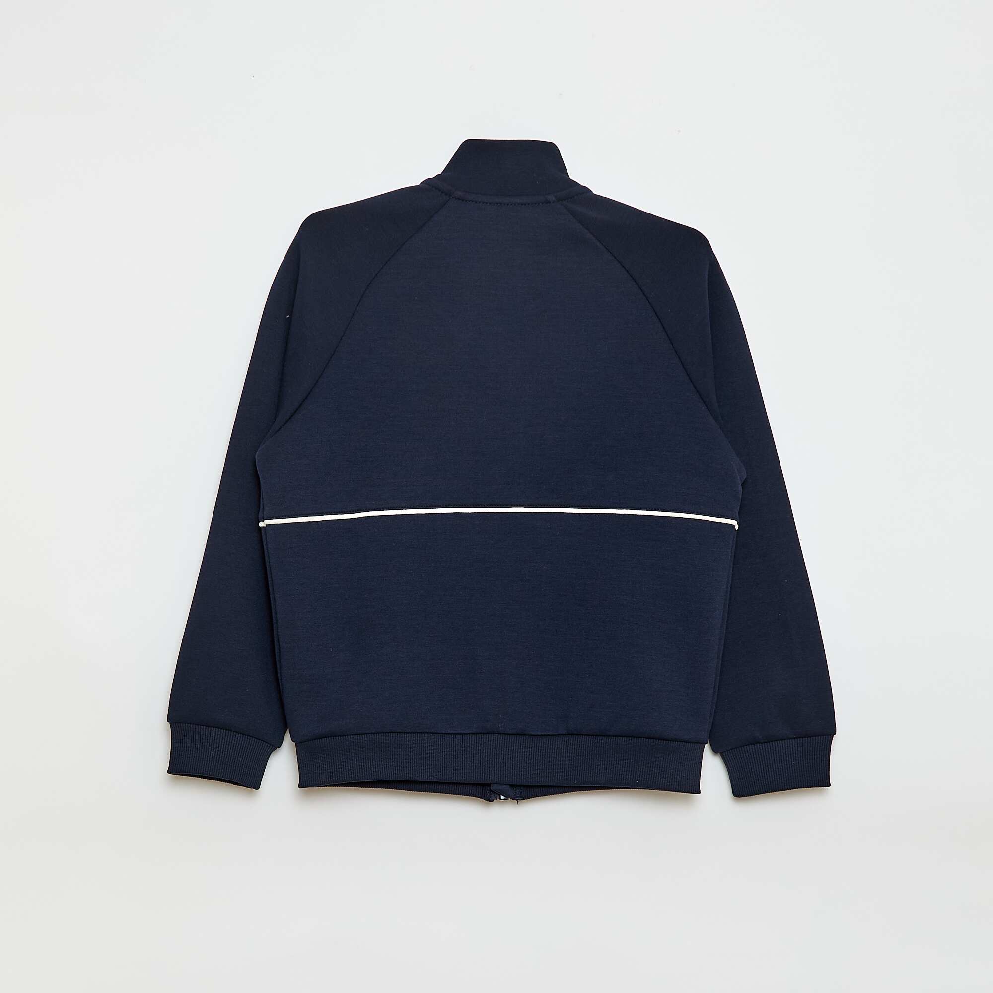 Sweatshirt with Zip Opening BLUE - Image 2