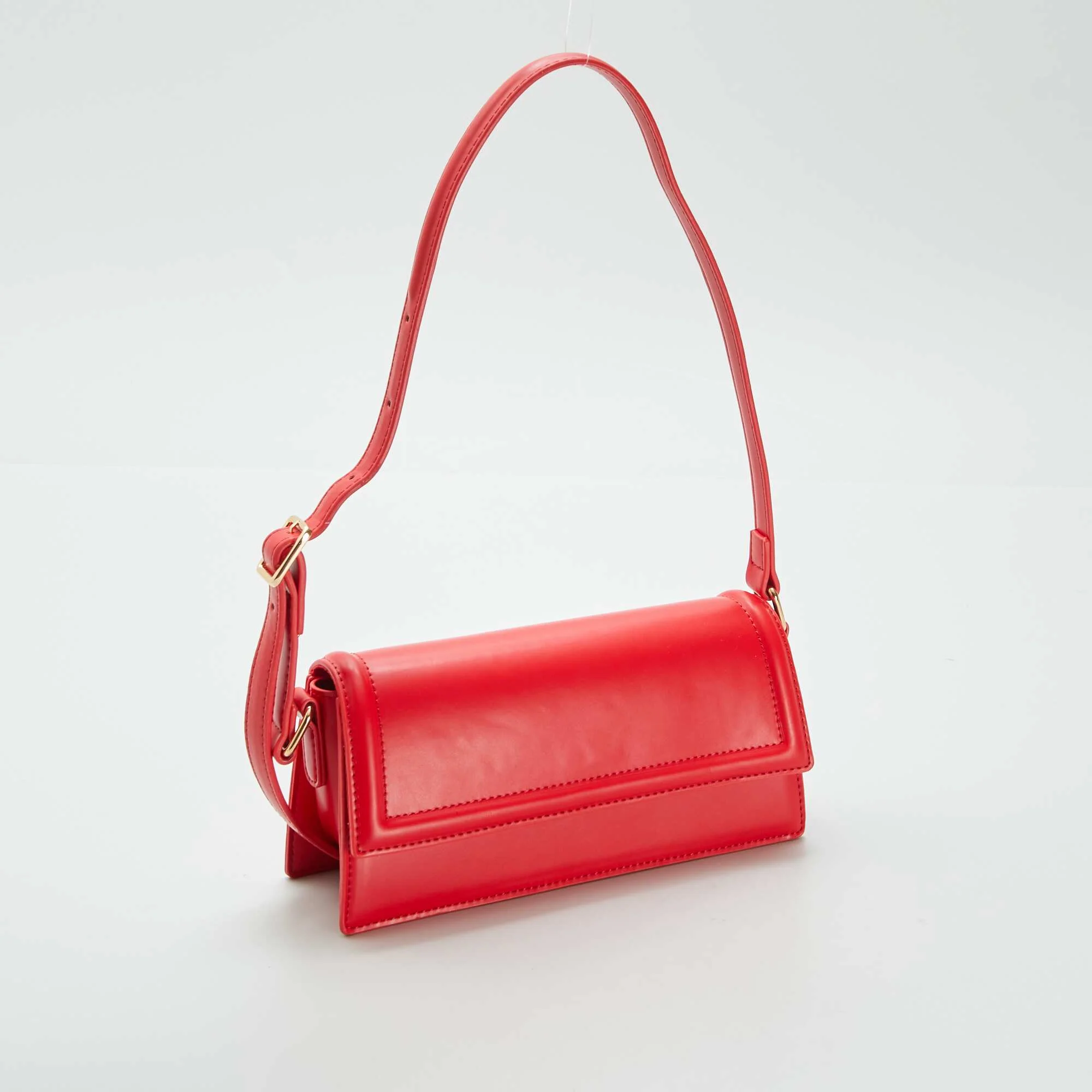 Synthetic clutch bag RED - Image 3