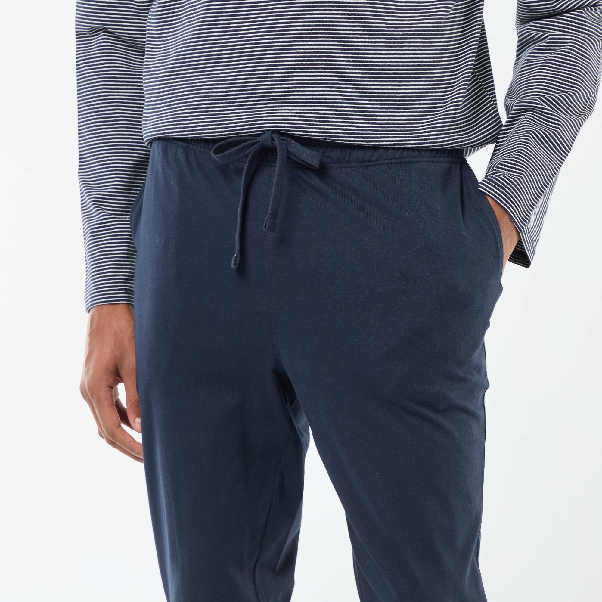 T-shirt + trousers long pyjama set - 2-piece set BLUE - Image 4