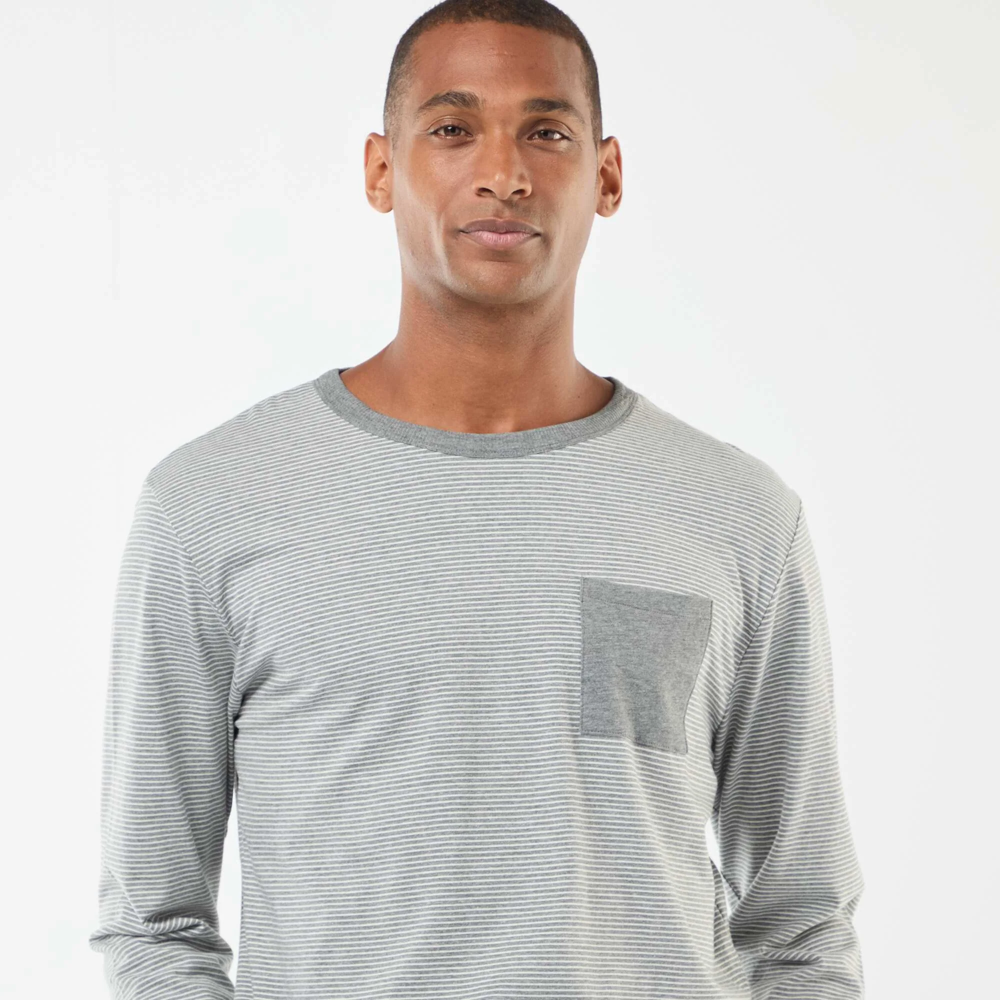 T-shirt + trousers long pyjama set - 2-piece set GREY - Image 3