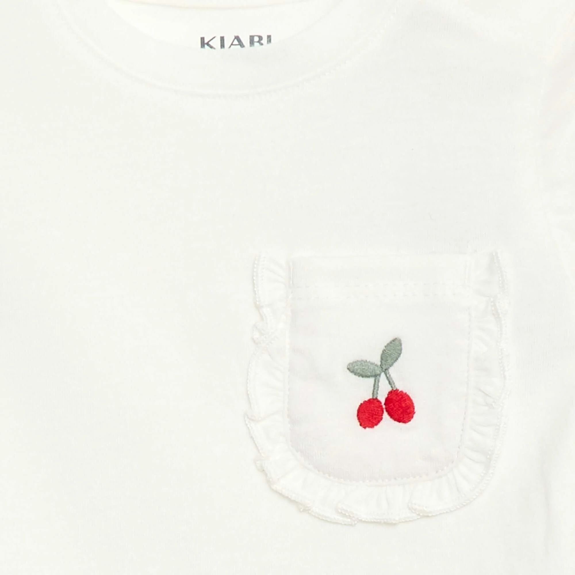 T-shirt with decorative pocket WHITE - Image 2