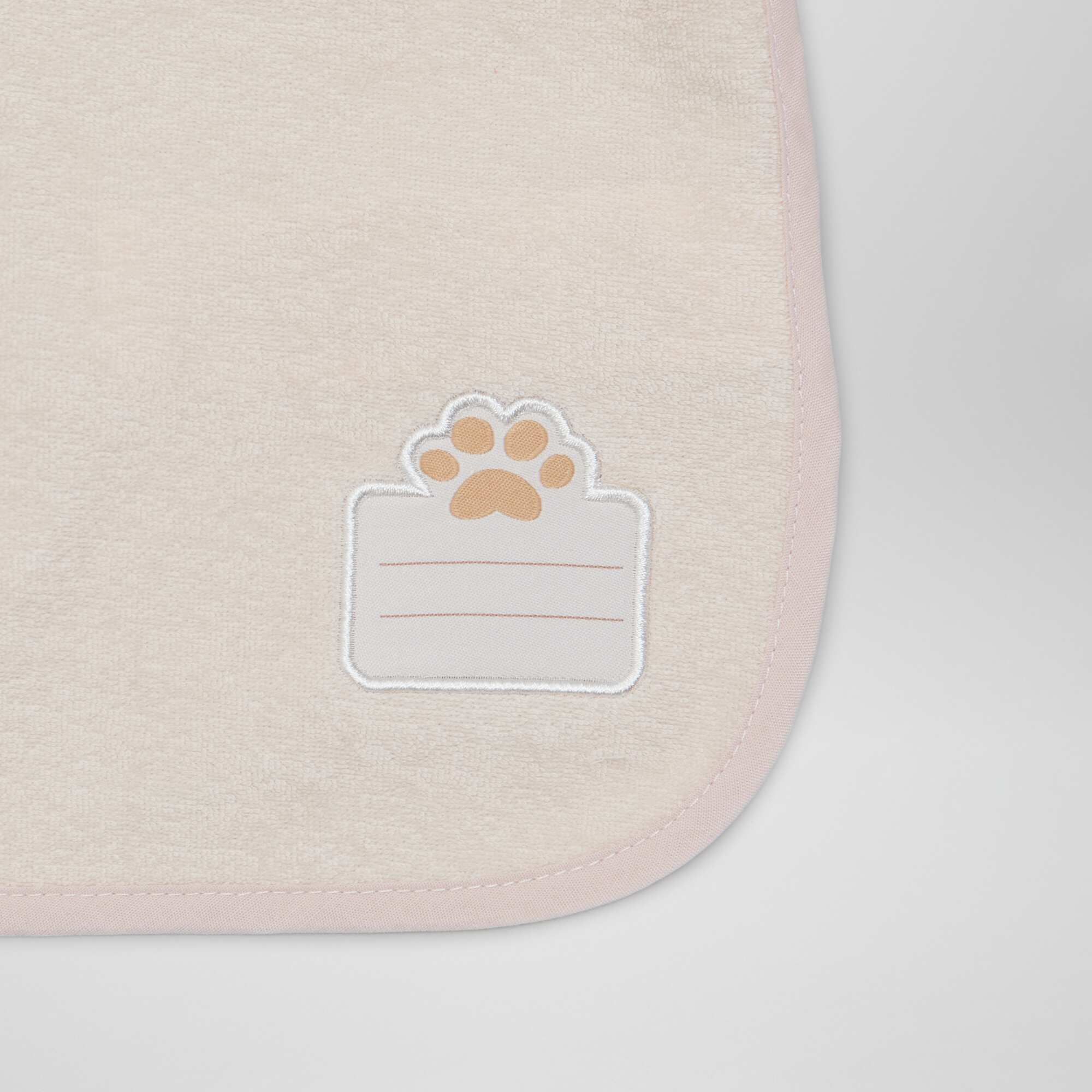 Terrycloth apron bib PINK - Image 4