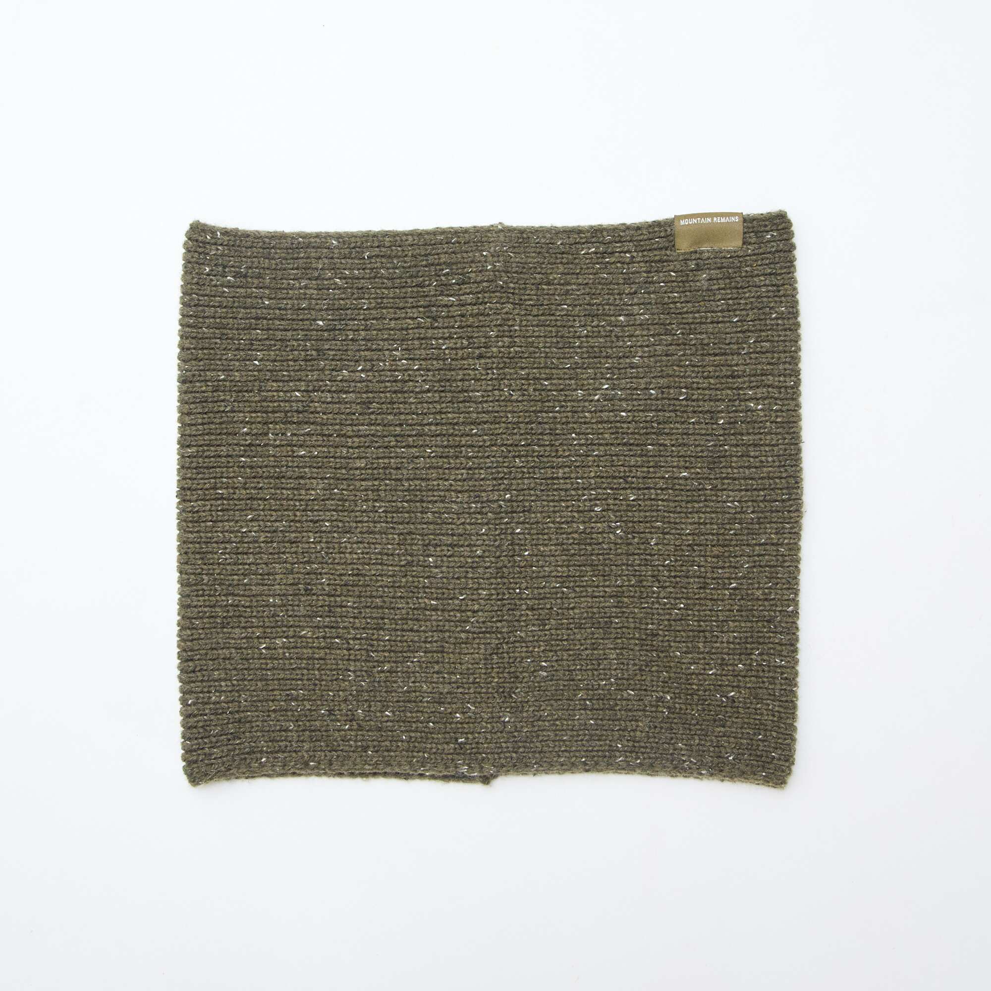 Textured Knit Snood KHAKI - Image 2