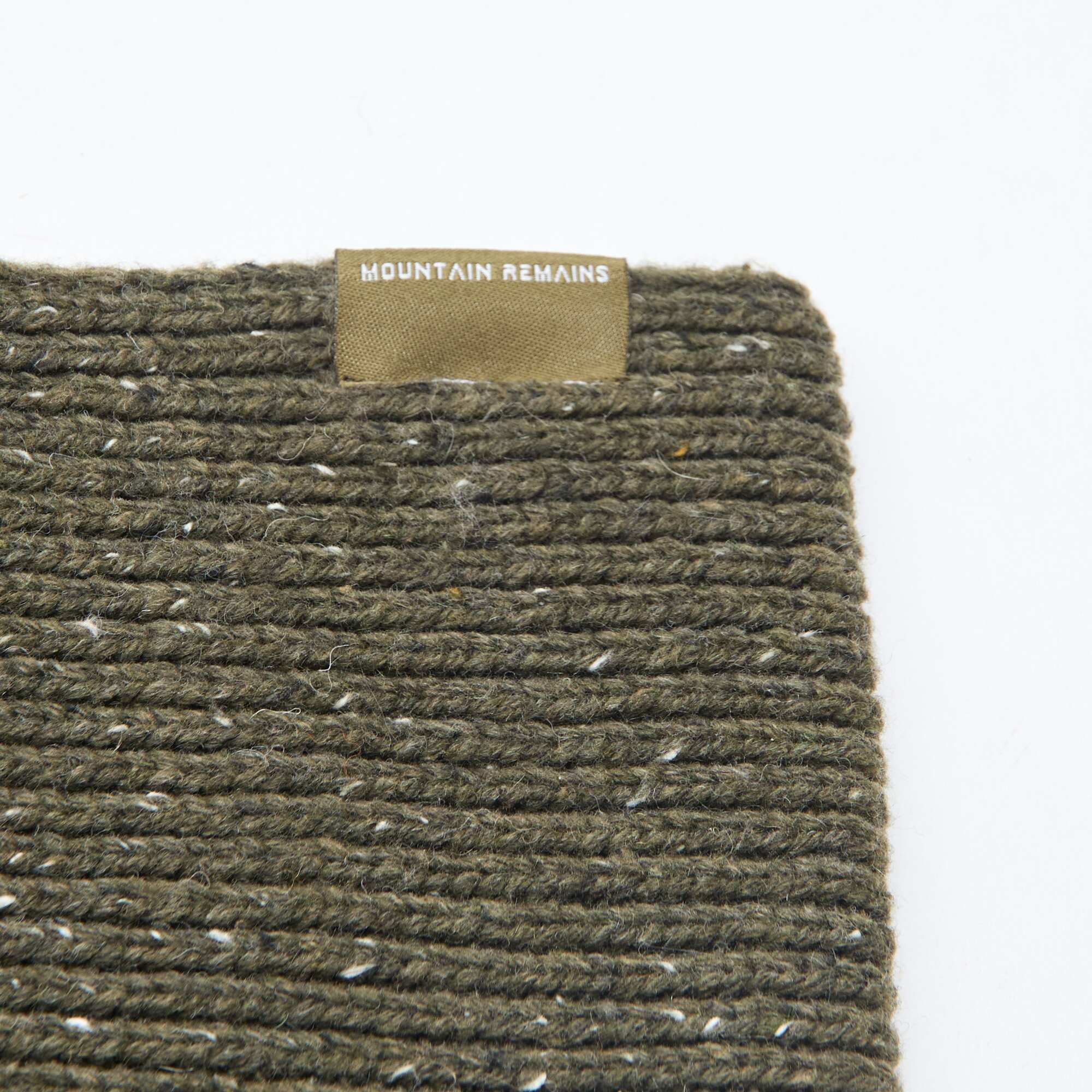 Textured Knit Snood KHAKI - Image 4