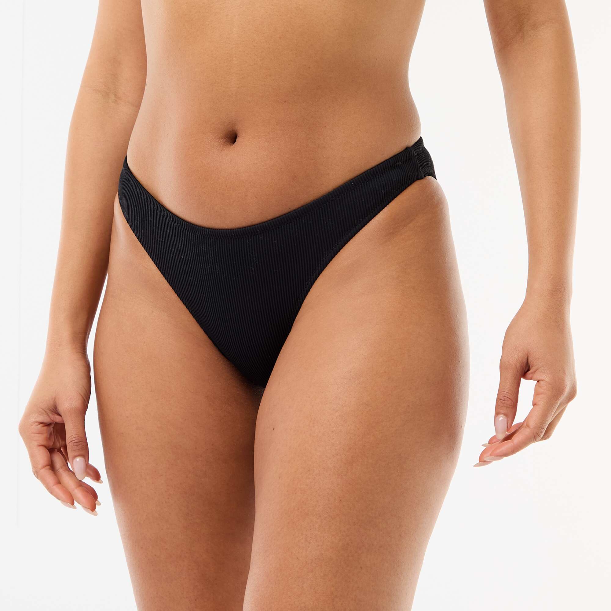 Textured Knit Swim Briefs BLACK - Image 4