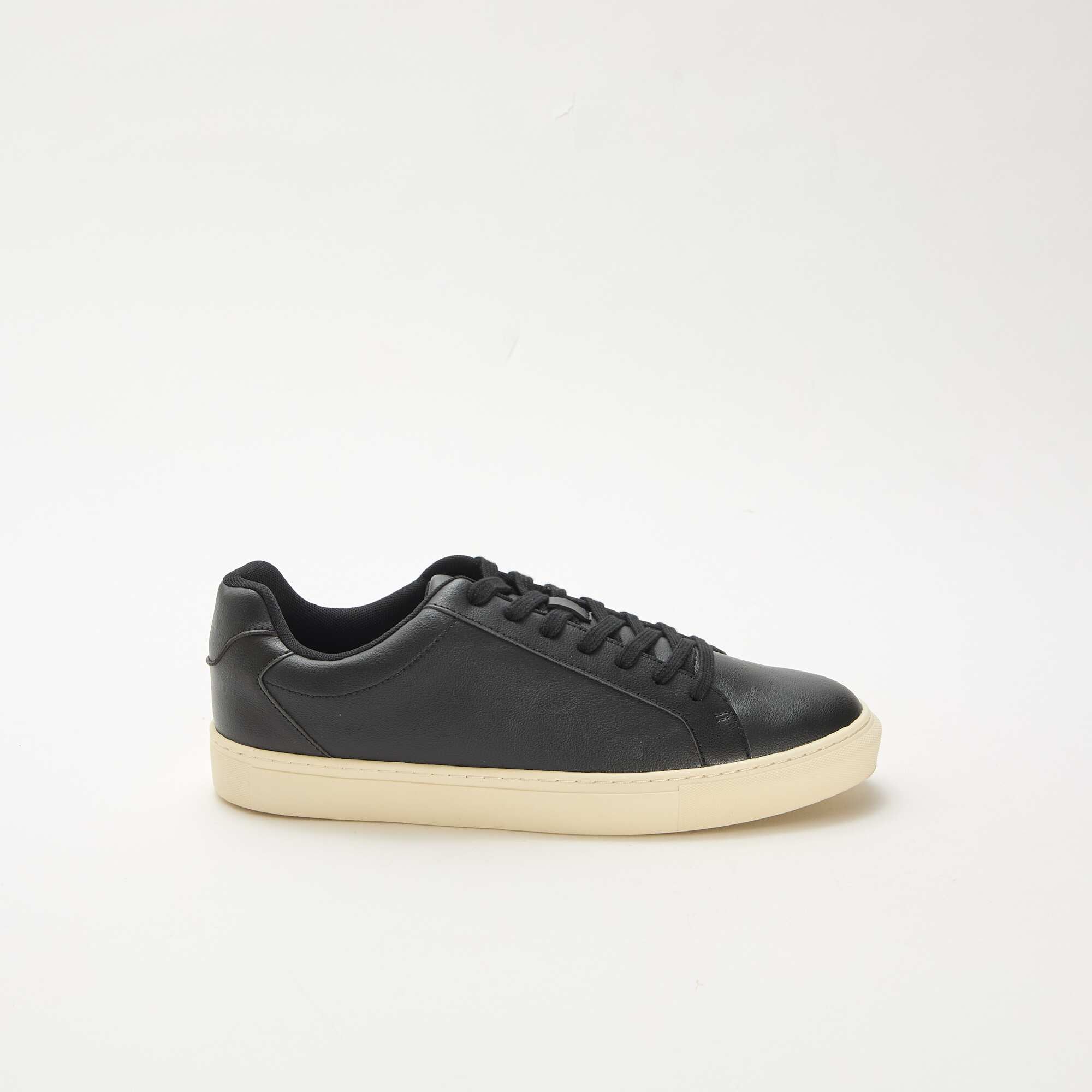 Textured low-top trainers BLACK - Image 2