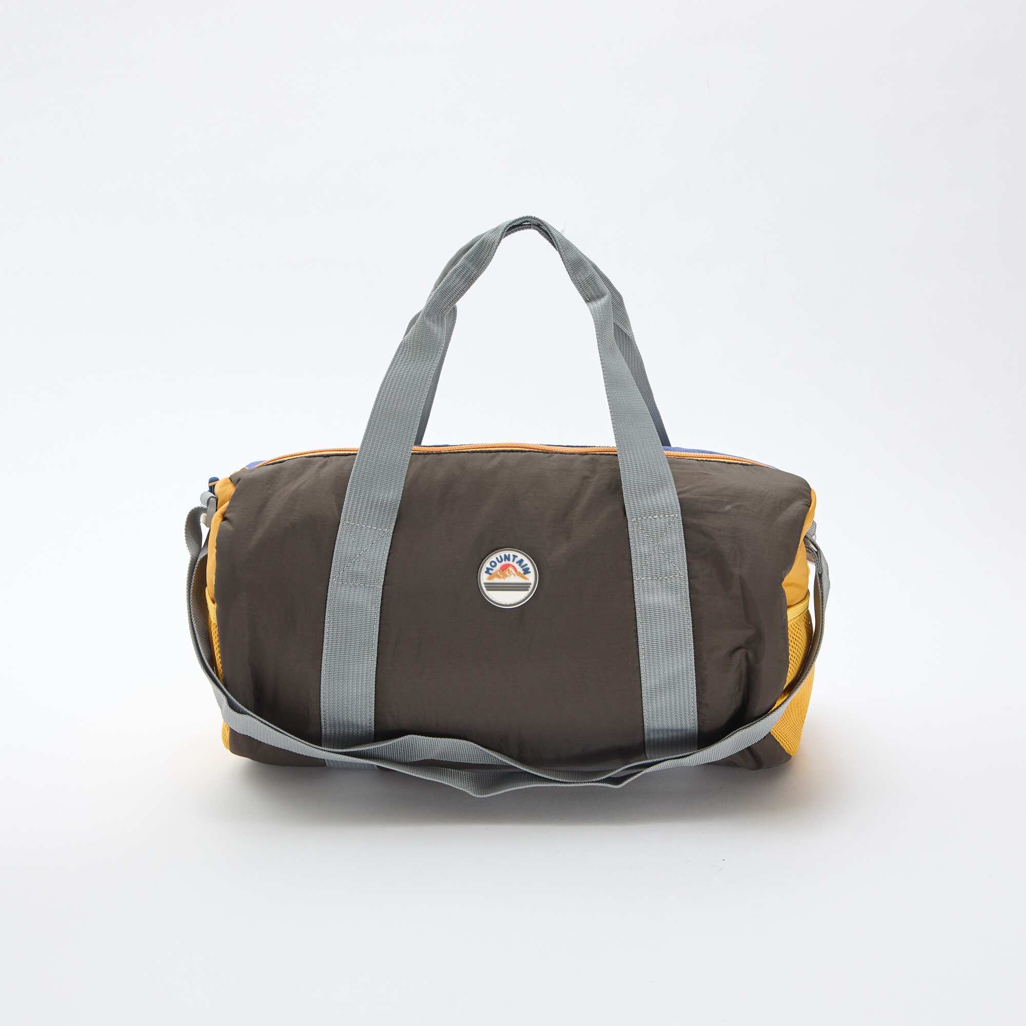 Three-tone duffle bag BLUE