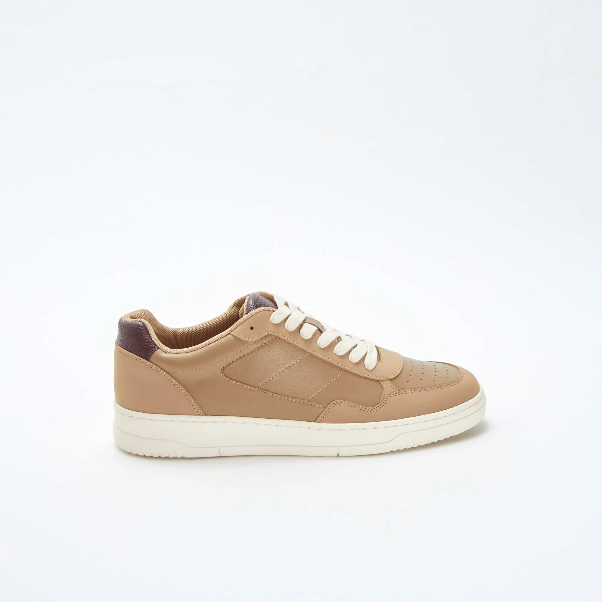 Three-tone low-top trainers BROWN - Image 2