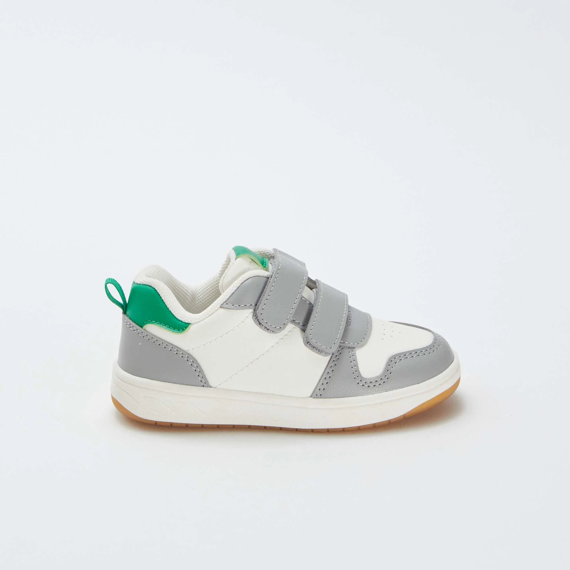 Three-tone low-top trainers GREEN - Image 2