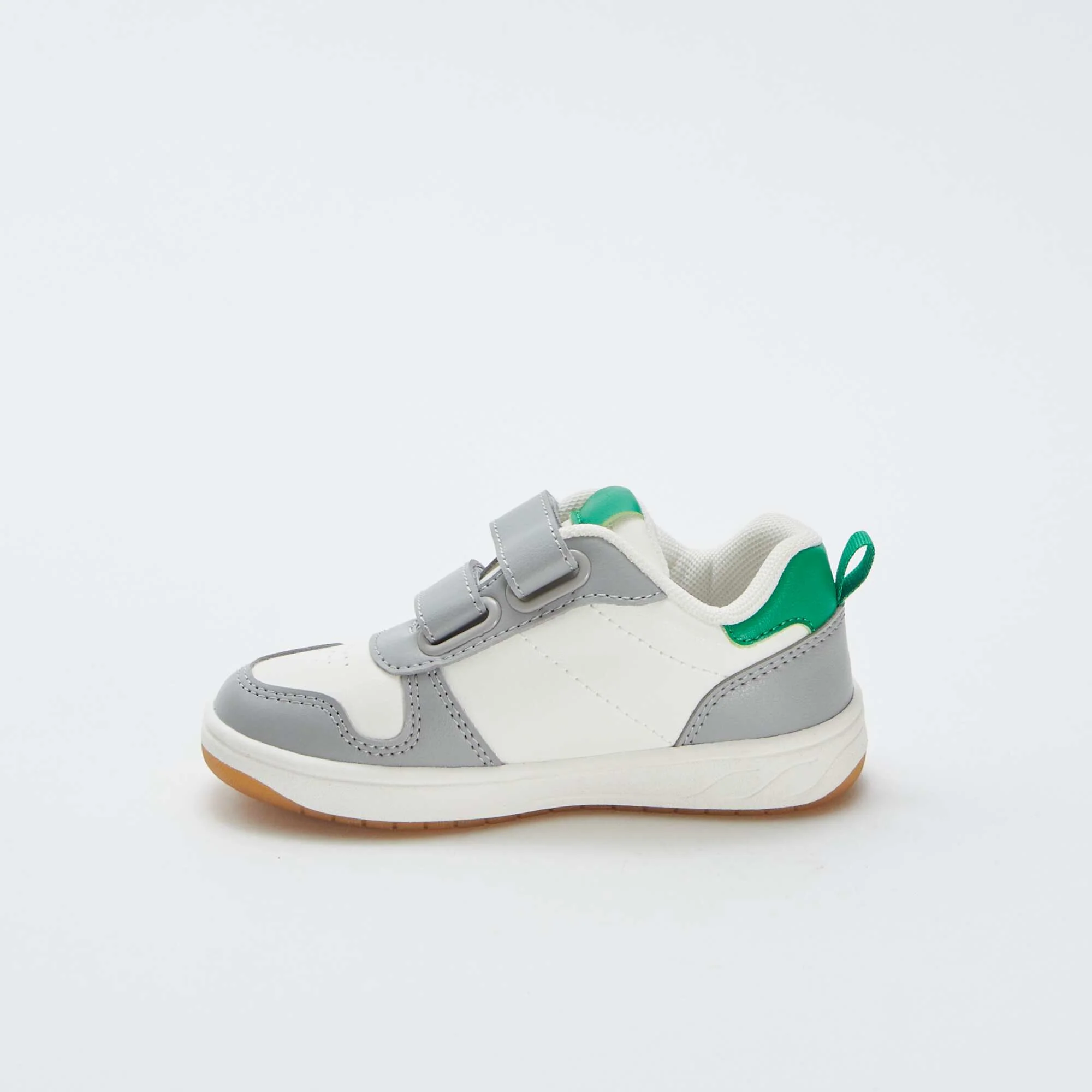 Three-tone low-top trainers GREEN - Image 4