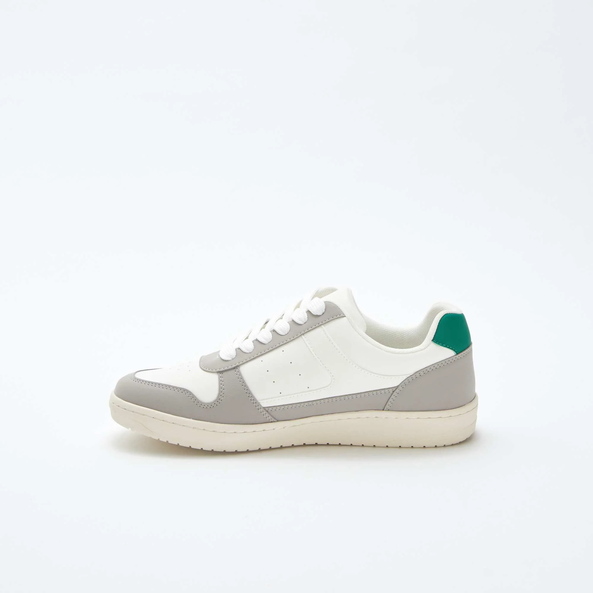 Three-tone low-top trainers GREY - Image 4