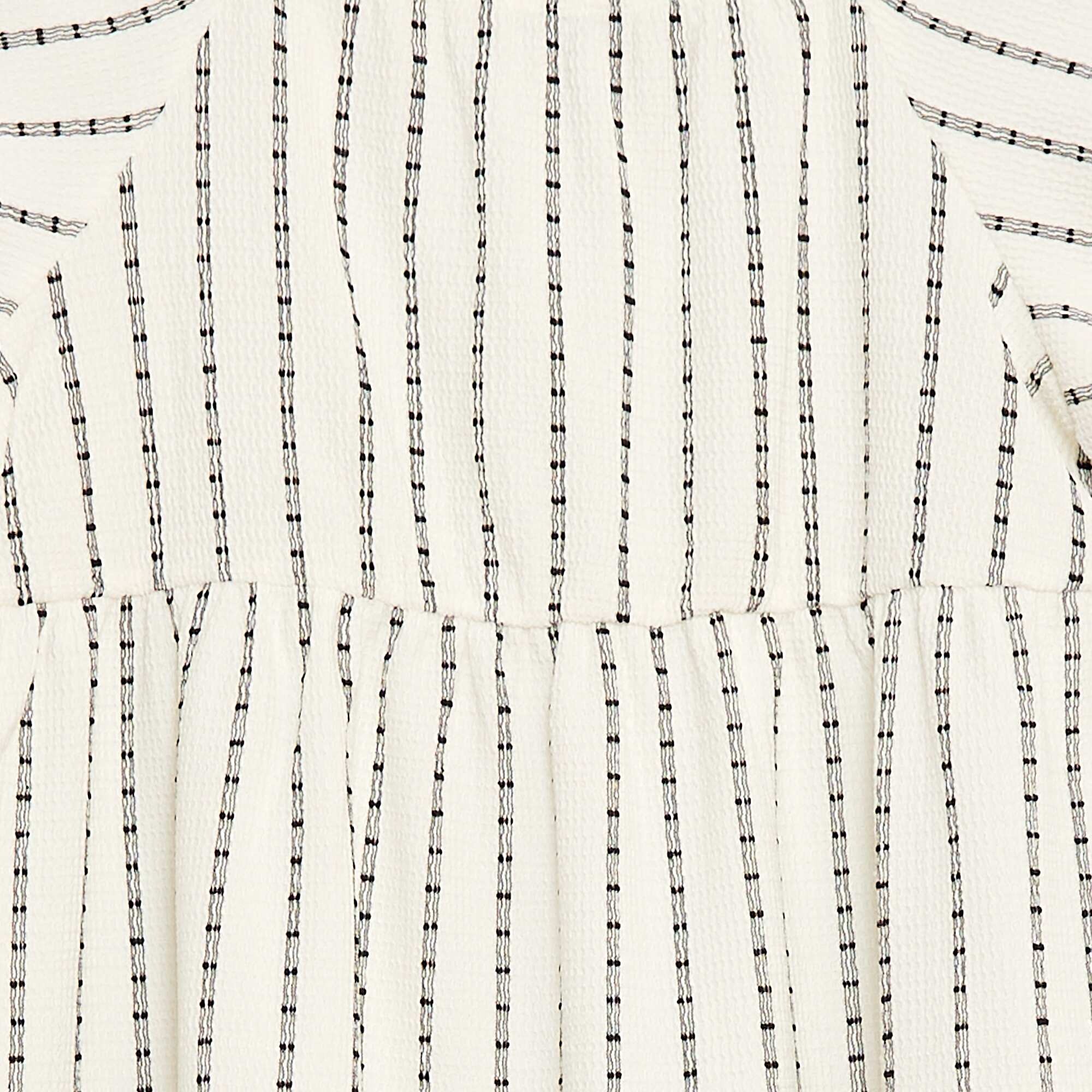 Tiered Lightweight Dress WHITE - Image 3