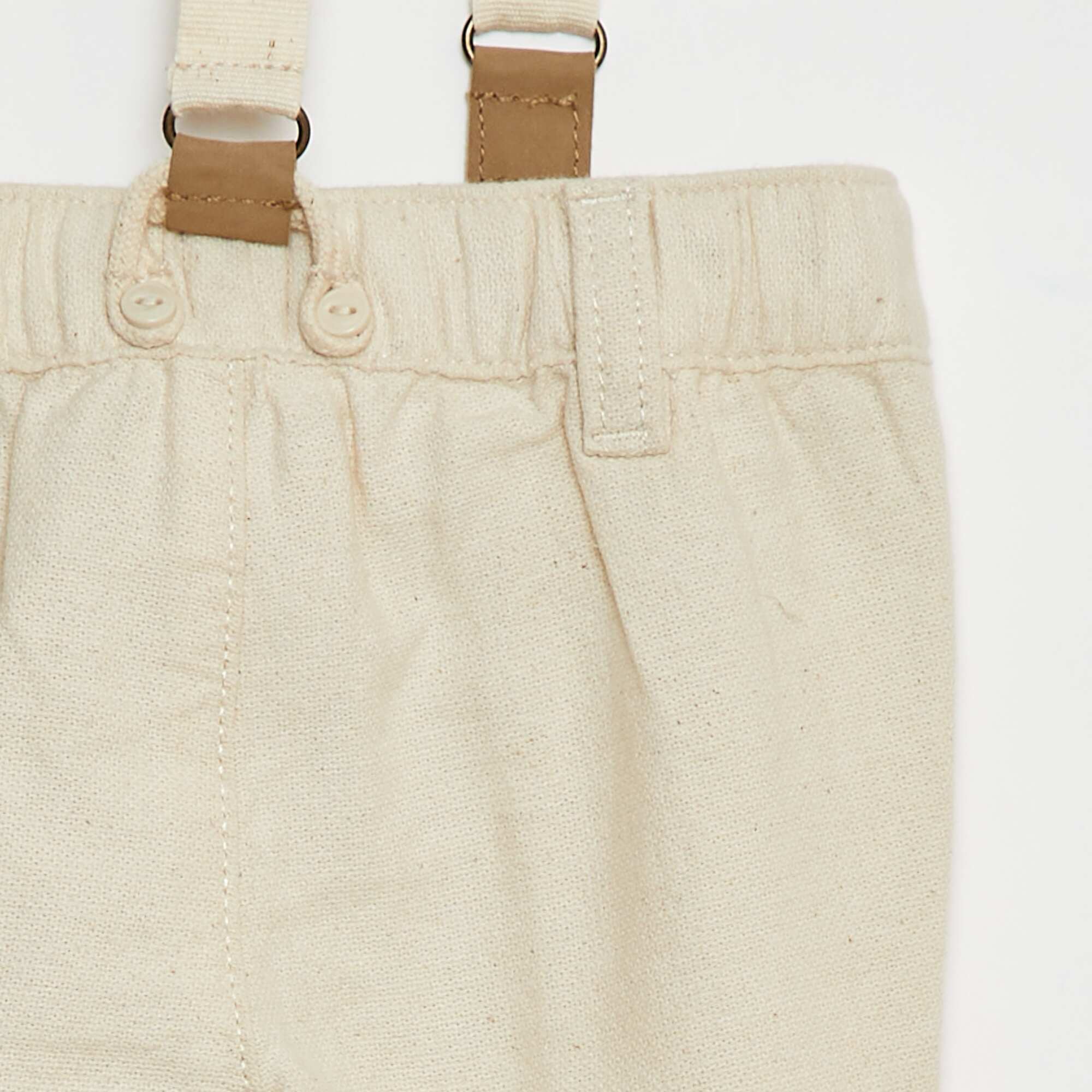 Trousers with braces WHITE - Image 4