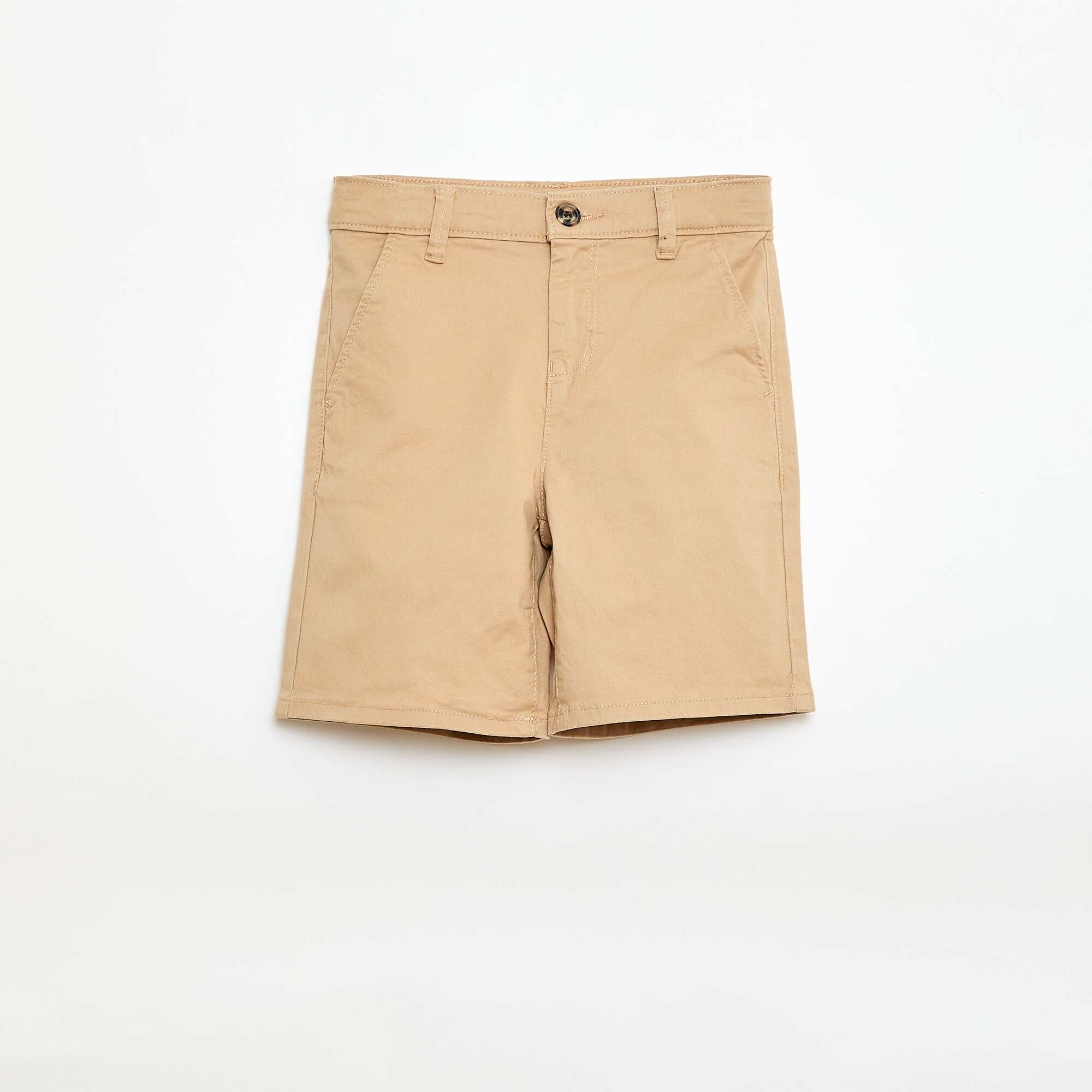 Twill Chino Bermuda Shorts BEIGE
