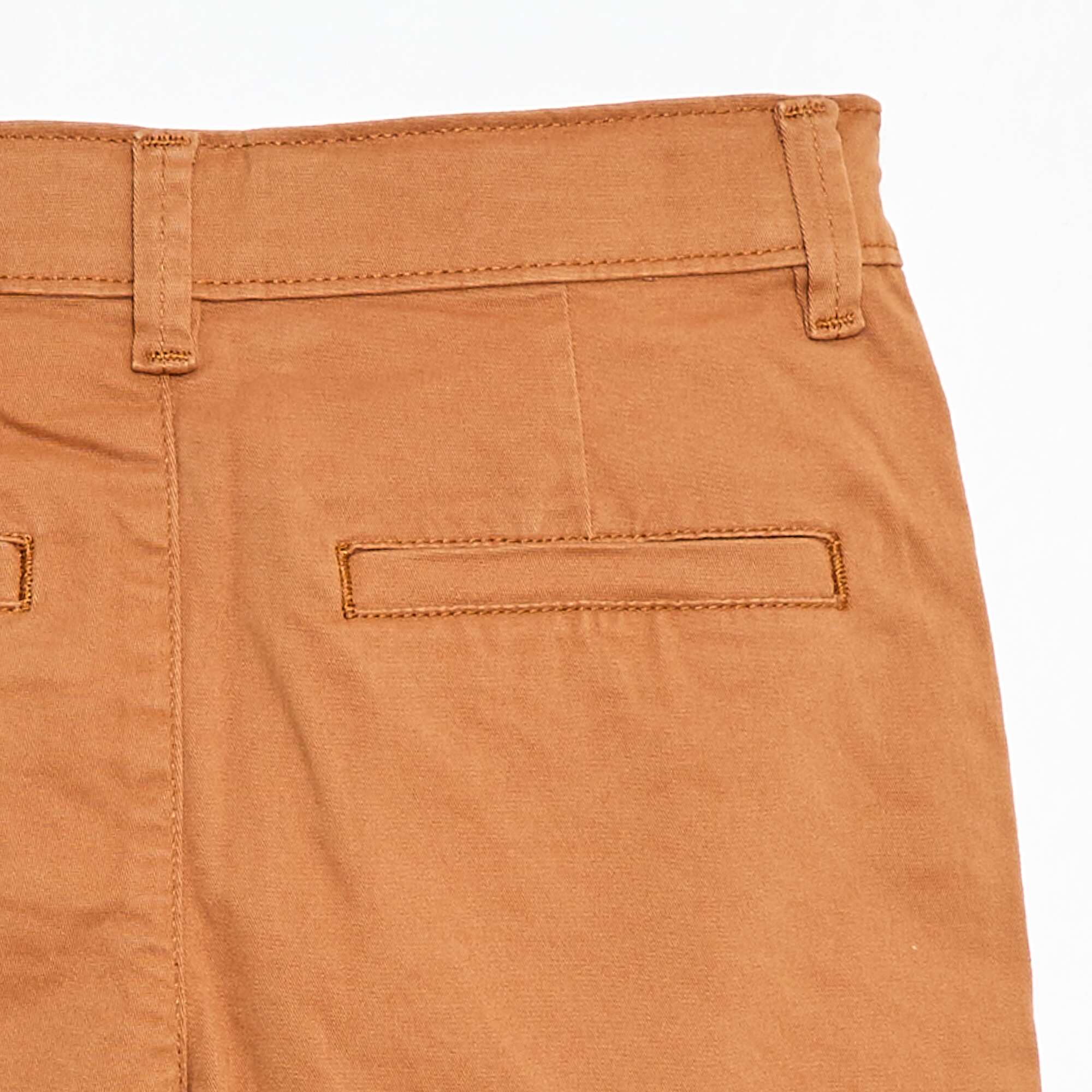 Twill Chino Bermuda Shorts BROWN - Image 4