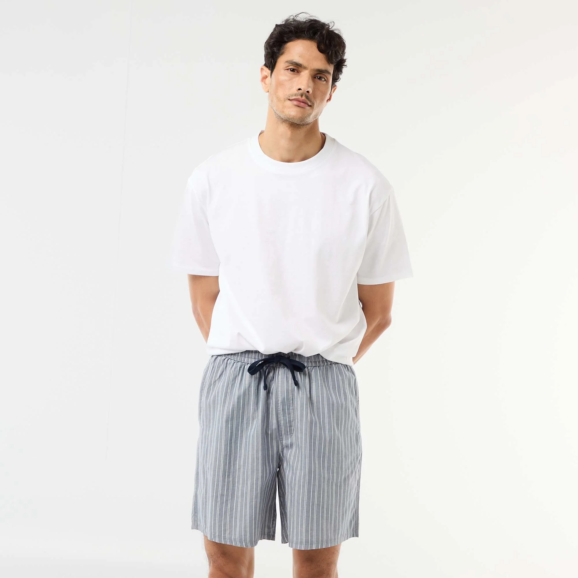 Two-Pack Night Shorts with Pockets GREY - Image 2