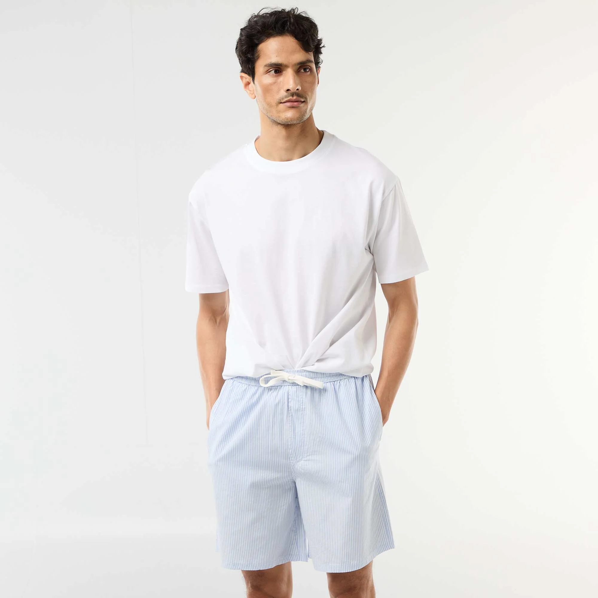 Two-Pack Night Shorts with Pockets GREY - Image 3
