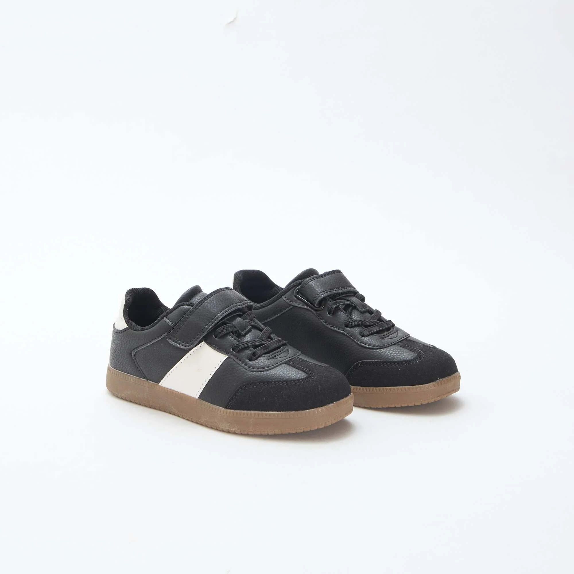 Two-Tone Low-Top Sneakers BLACK