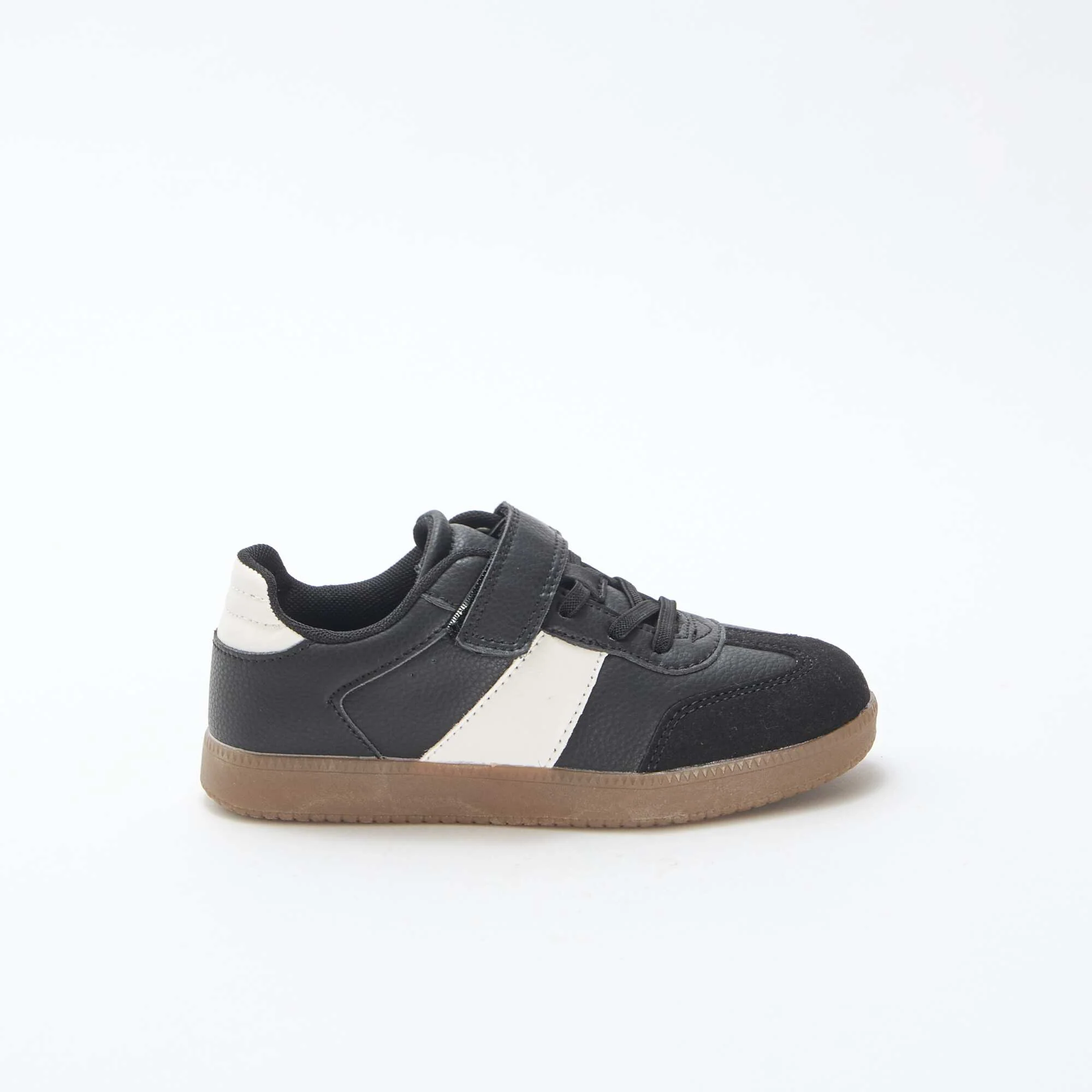 Two-Tone Low-Top Sneakers BLACK - Image 2
