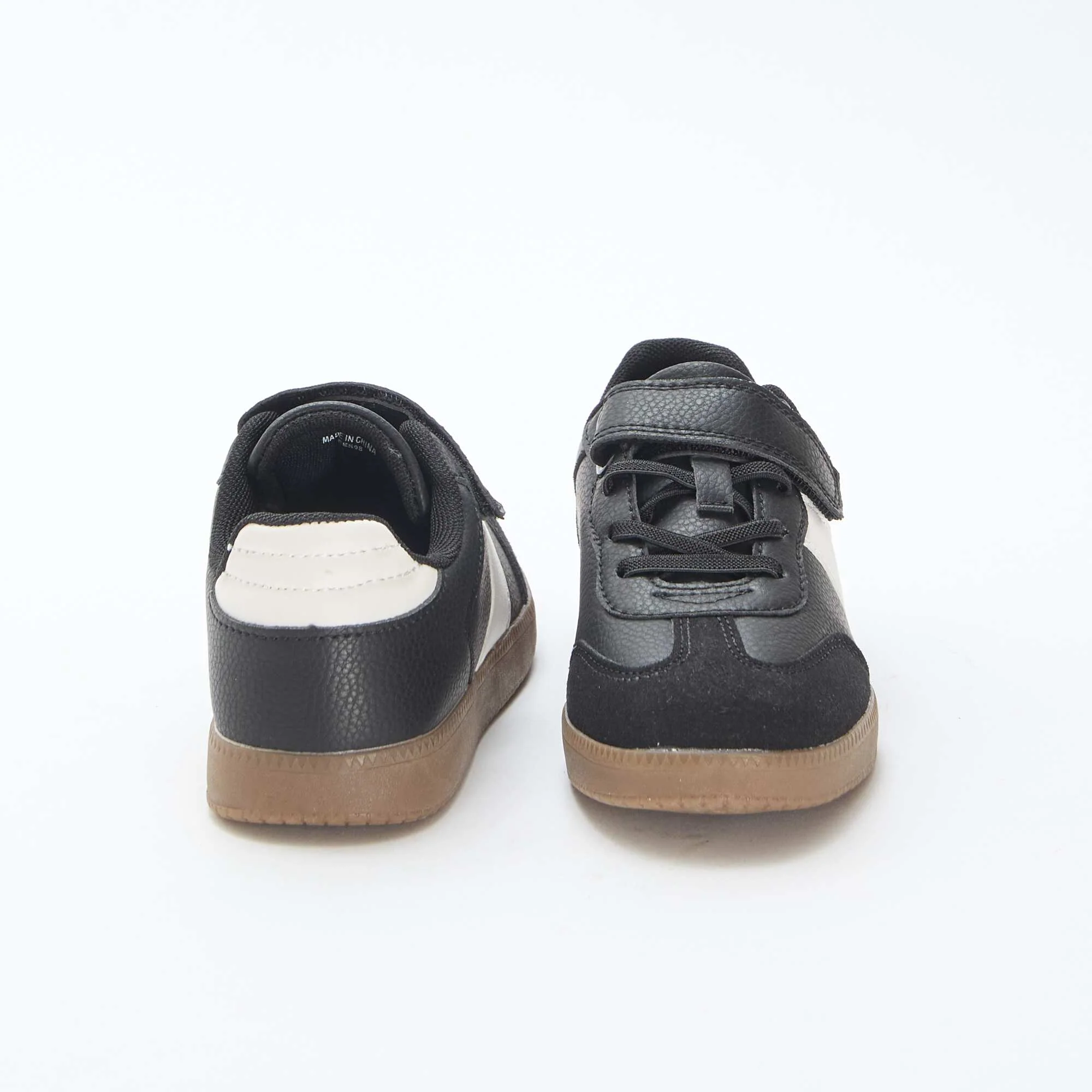 Two-Tone Low-Top Sneakers BLACK - Image 3