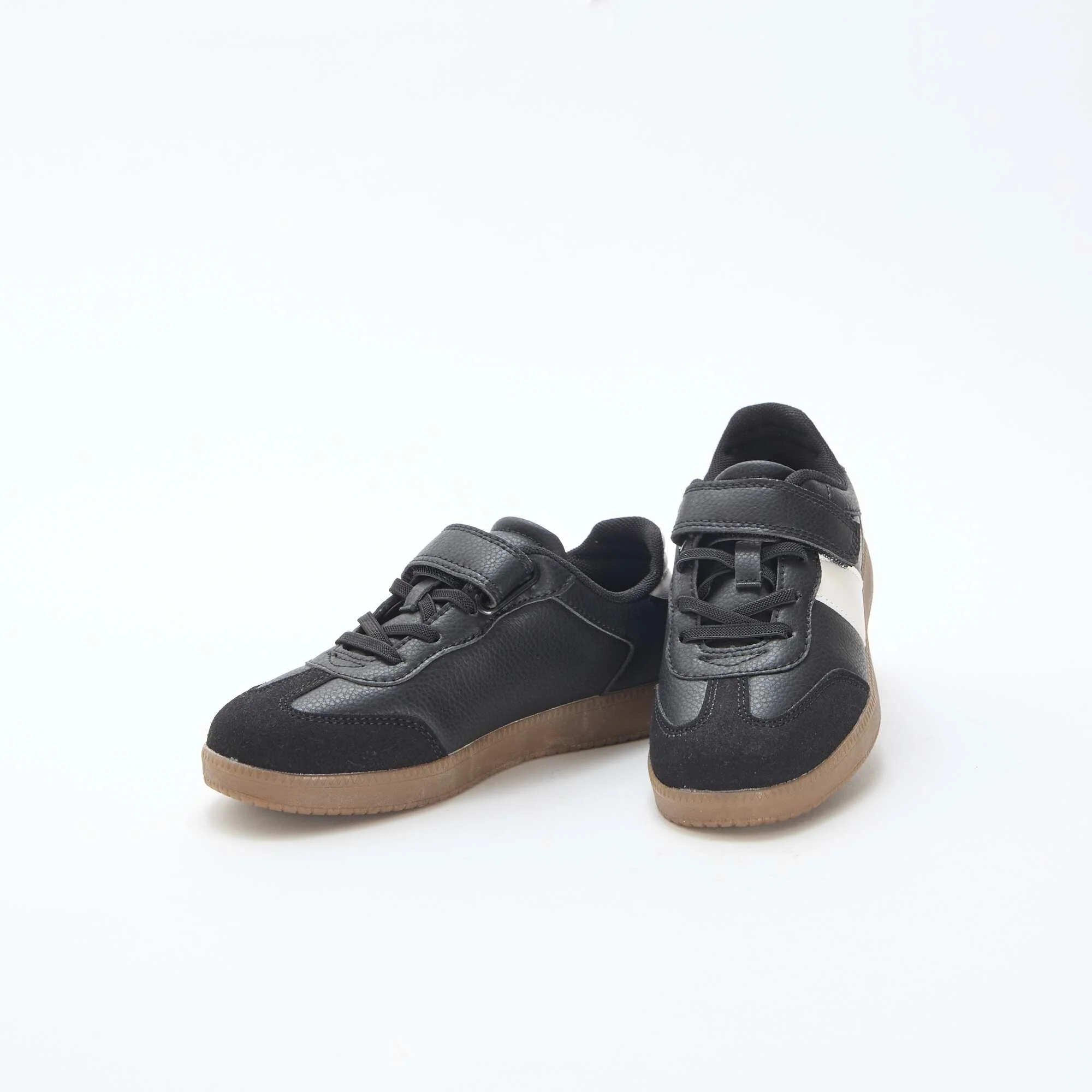 Two-Tone Low-Top Sneakers BLACK - Image 5