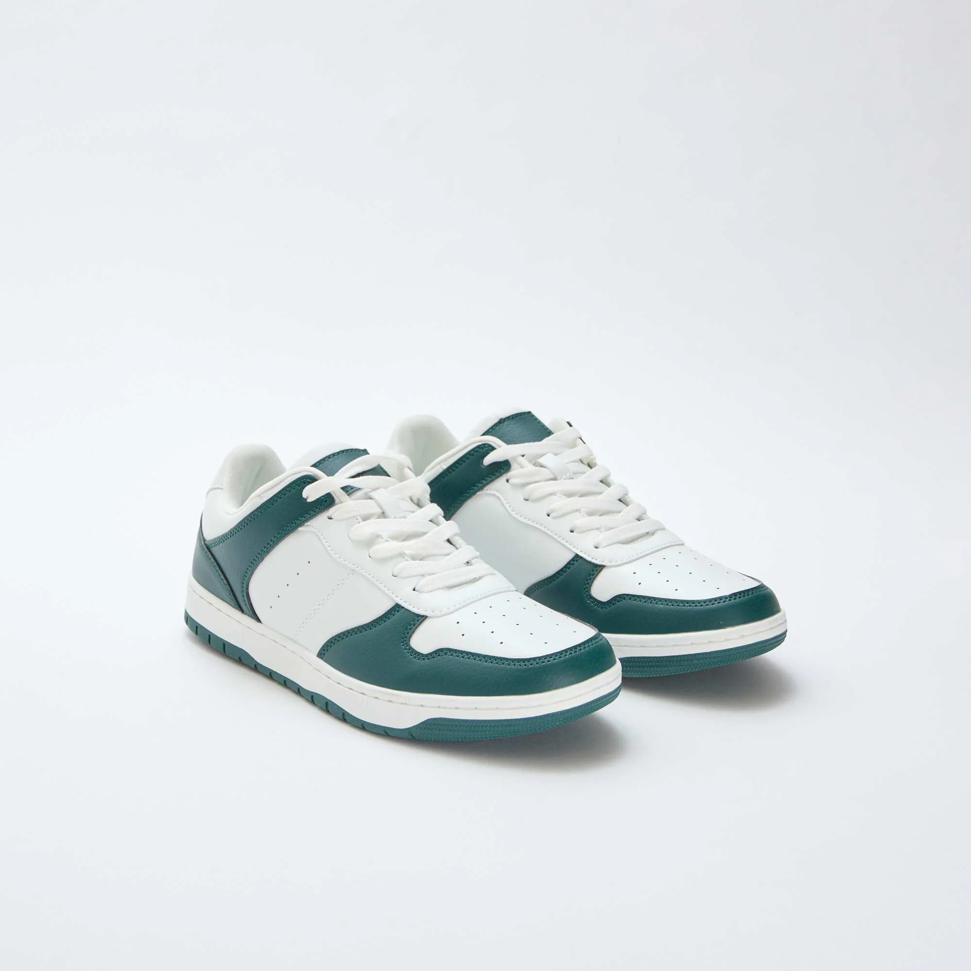Two-Tone Low-Top Sneakers GREEN