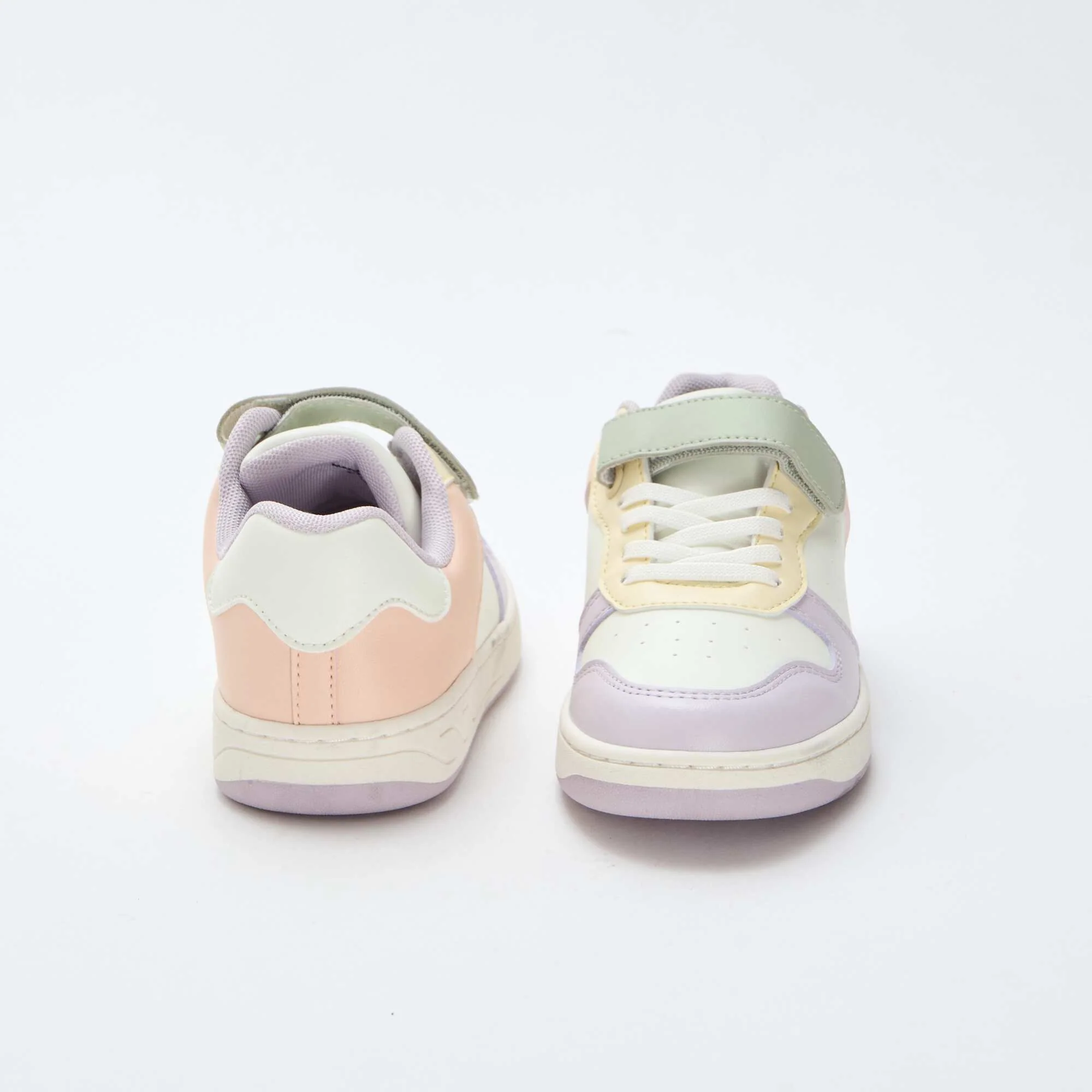 Two-Tone Low-Top Sneakers PINK - Image 3