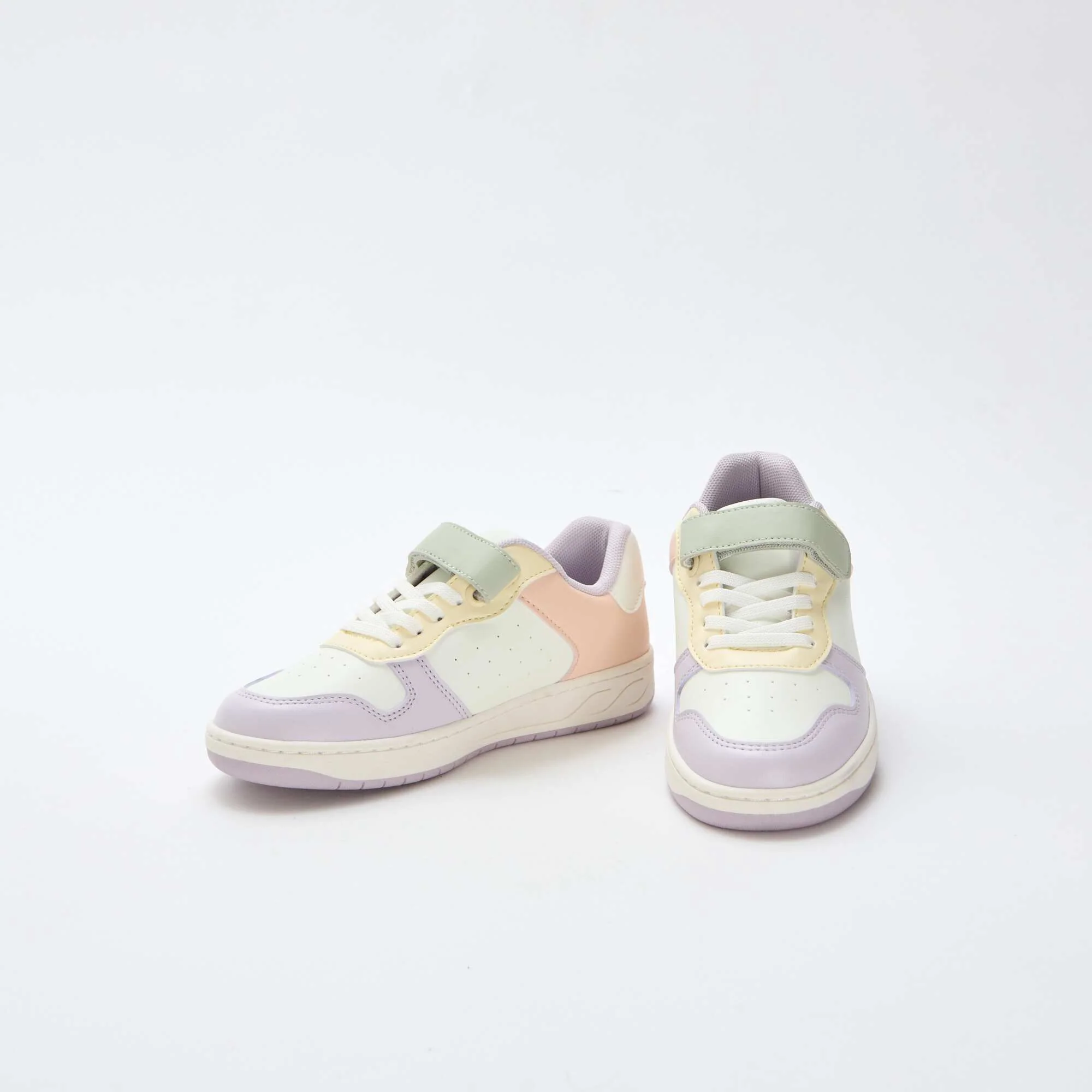 Two-Tone Low-Top Sneakers PINK - Image 5