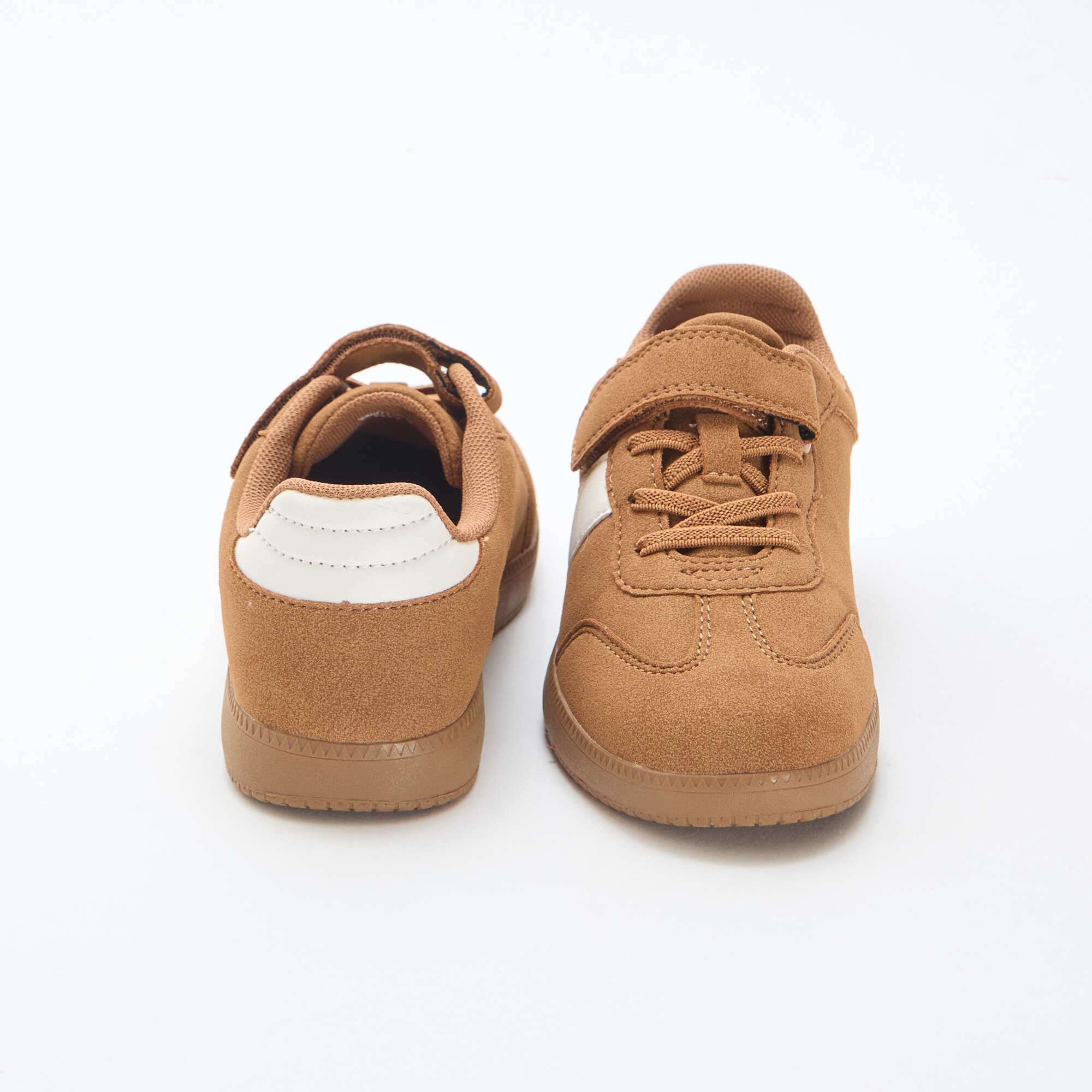 Two-Tone Modern Sneakers BROWN - Image 3
