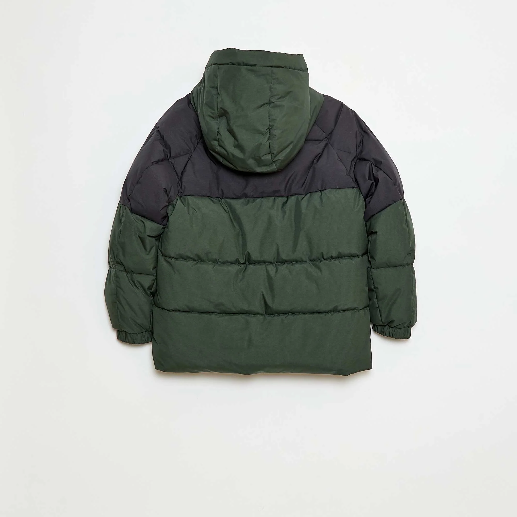Two-Tone Padded Puffer Jacket KHAKI - Image 2
