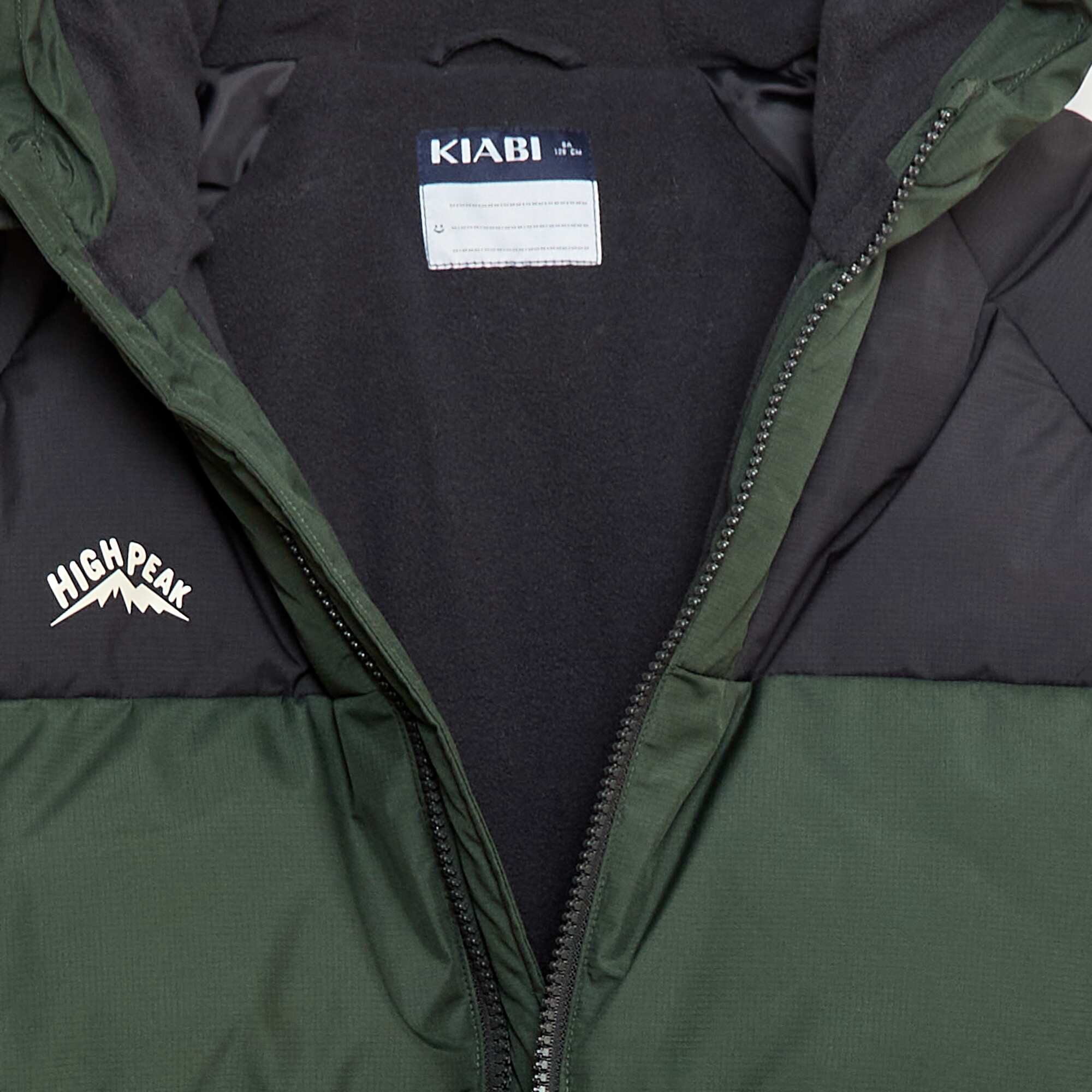 Two-Tone Padded Puffer Jacket KHAKI - Image 3