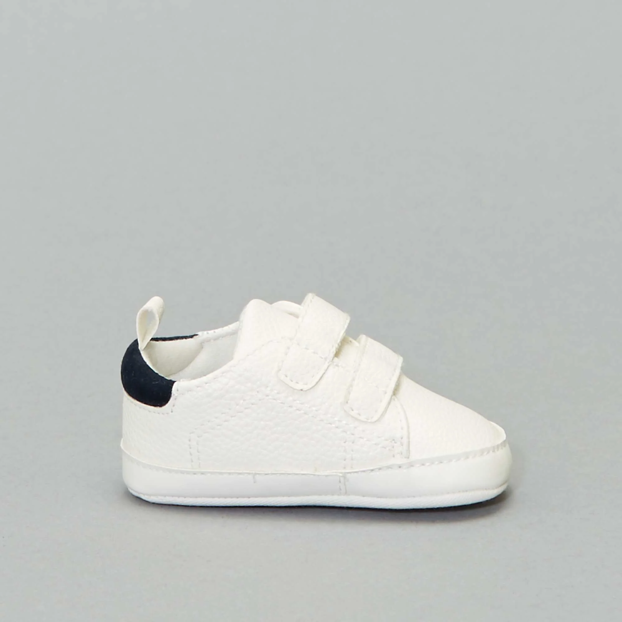 Two-tone trainers with hook and loop fastening White - Image 6