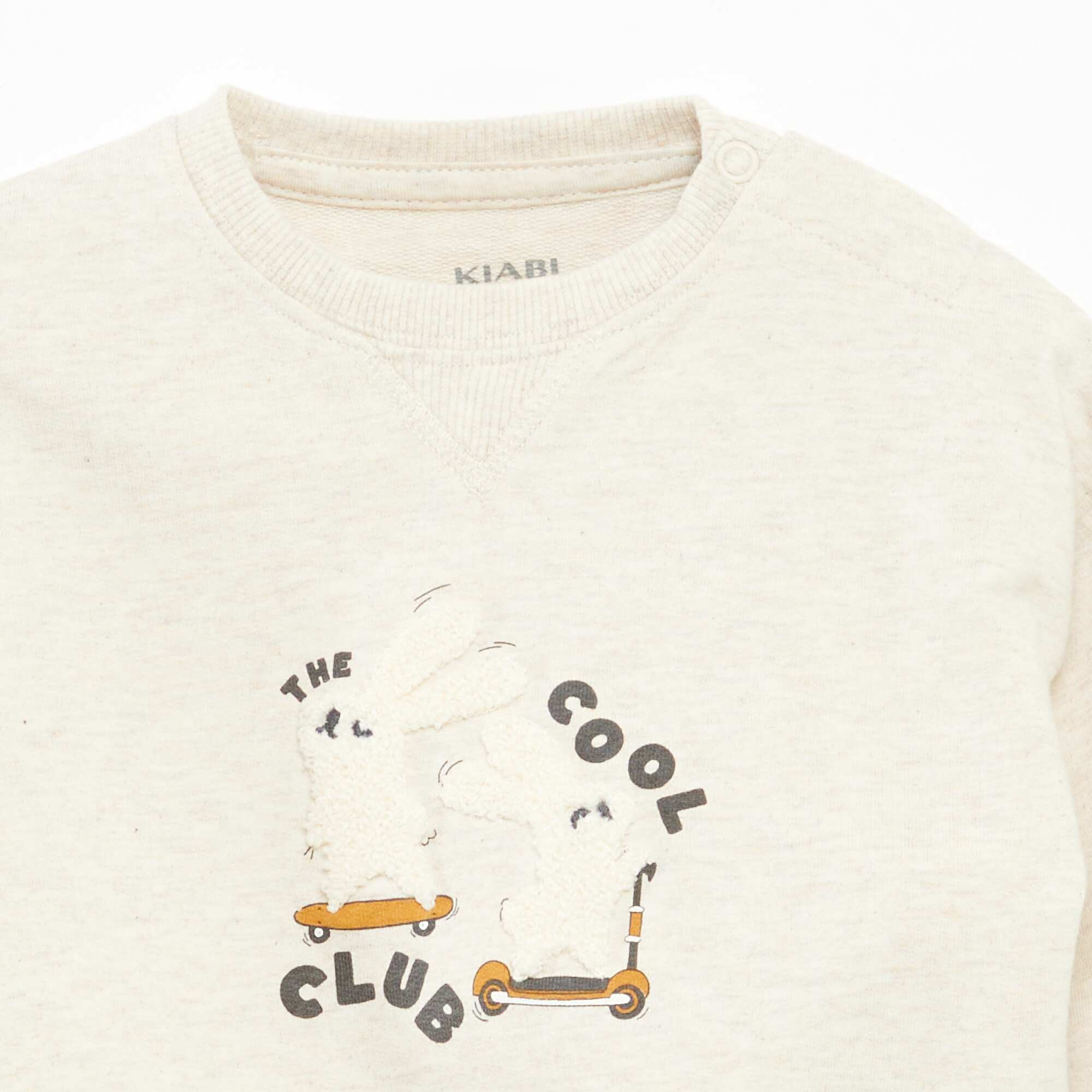Unbrushed sweatshirt BEIGE - Image 2