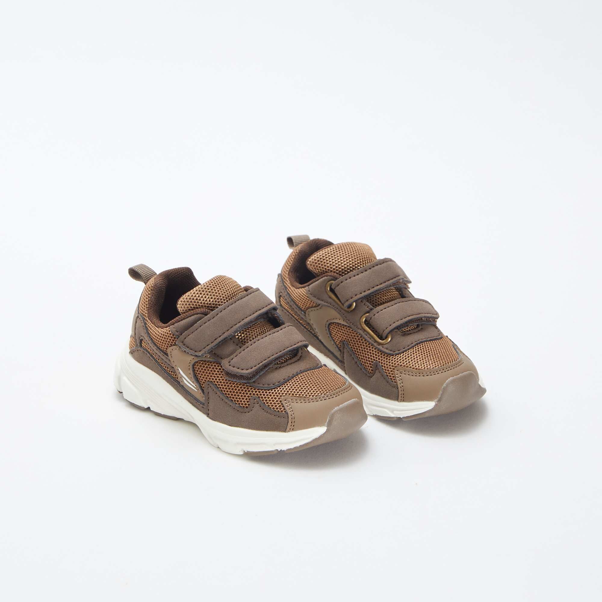 Velcro trainers BROWN