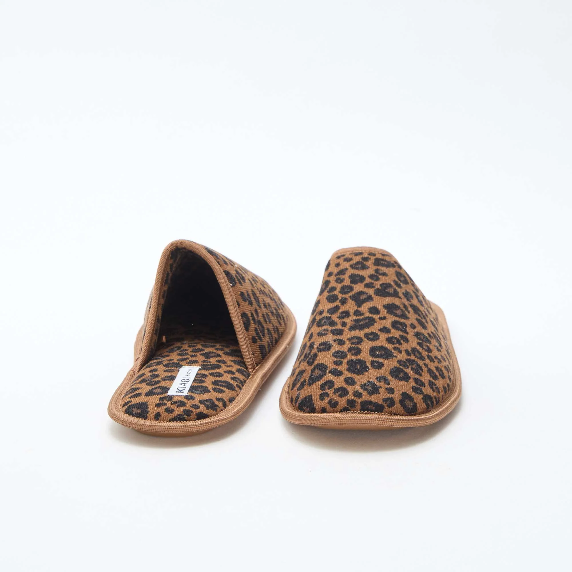 Velour mule slippers BEIGE - Image 3