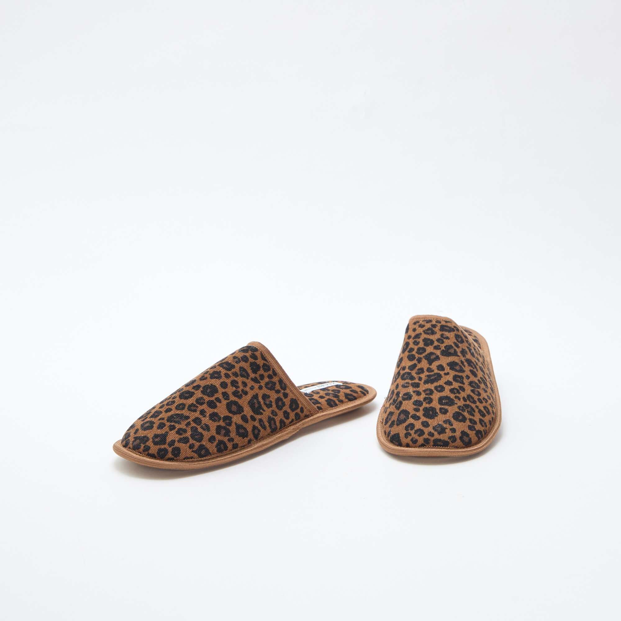 Velour mule slippers BEIGE - Image 5