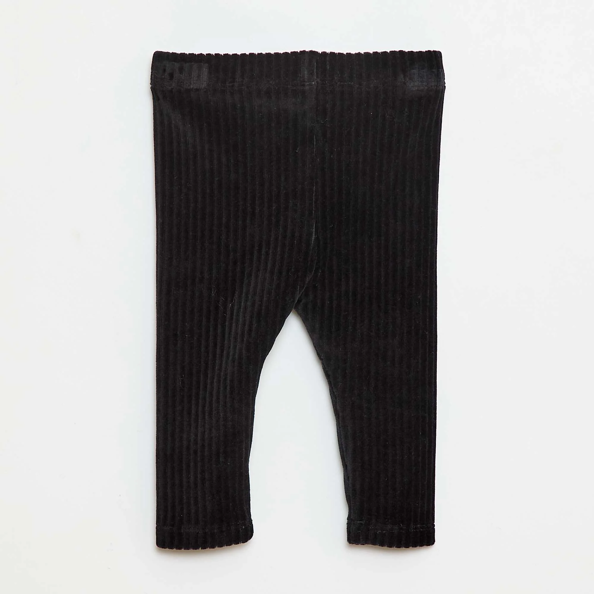 Velvet Leggings Trousers BLACK - Image 2