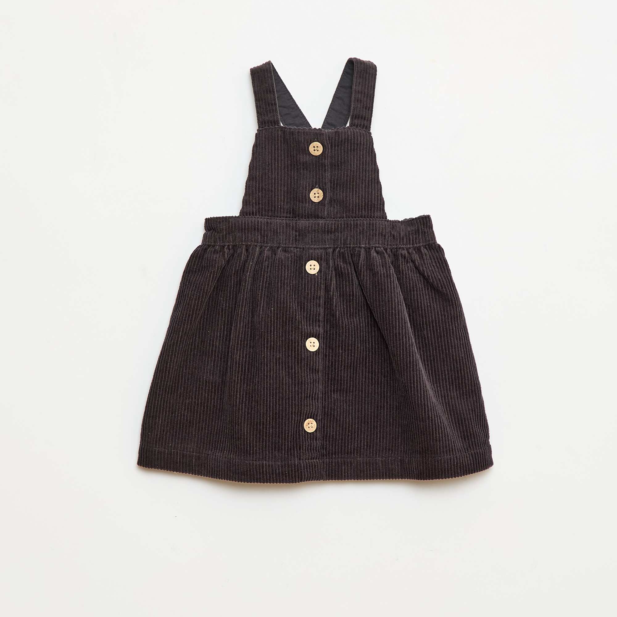 Velvet Overalls with Straps BLACK