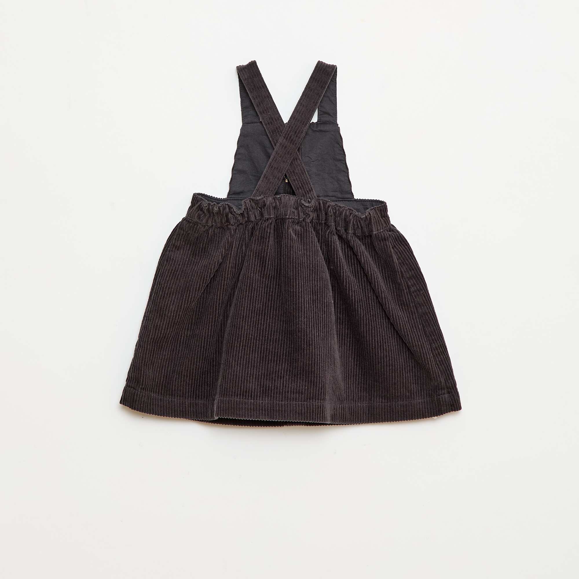 Velvet Overalls with Straps BLACK - Image 3