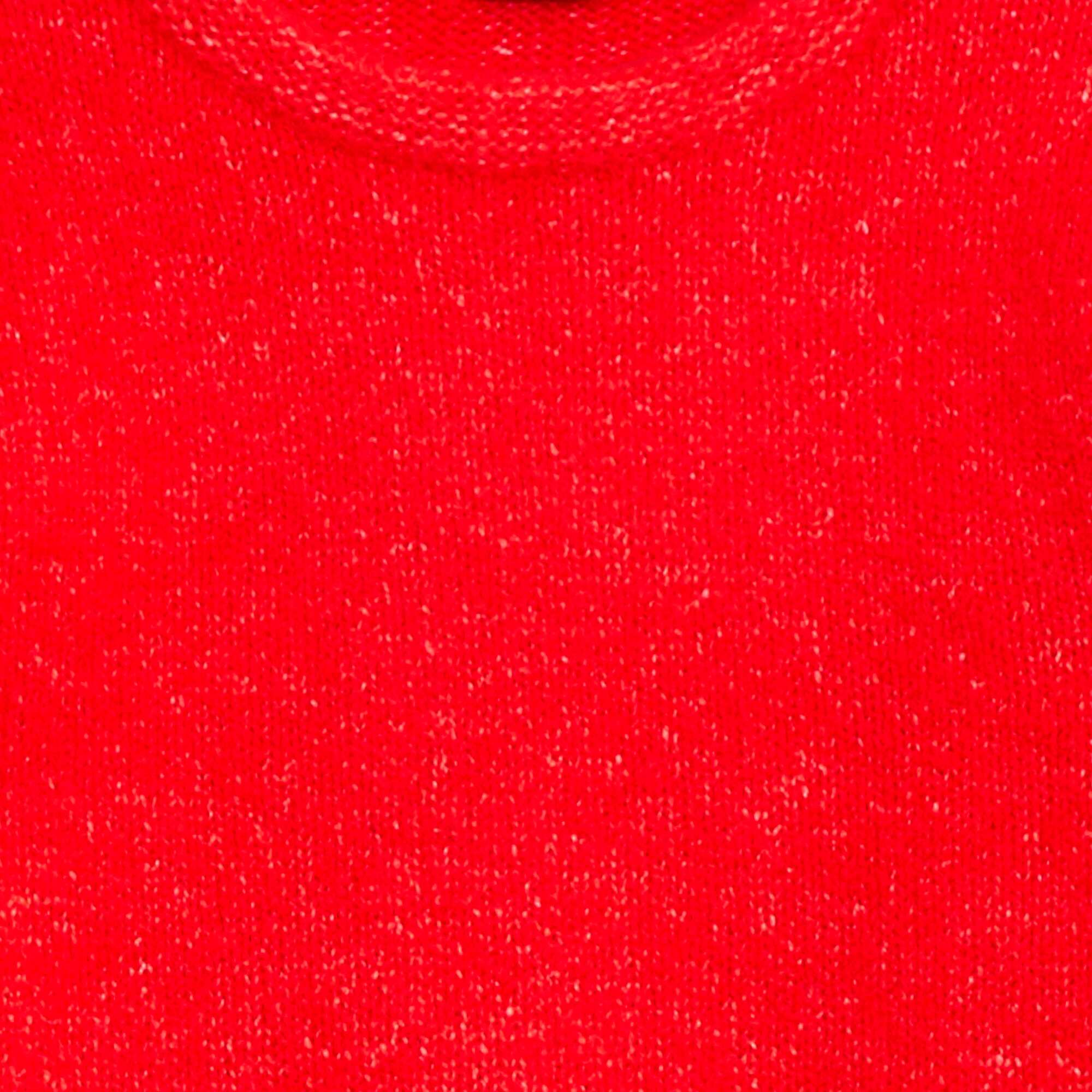 Warm Balloon Sleeve Sweater RED - Image 3