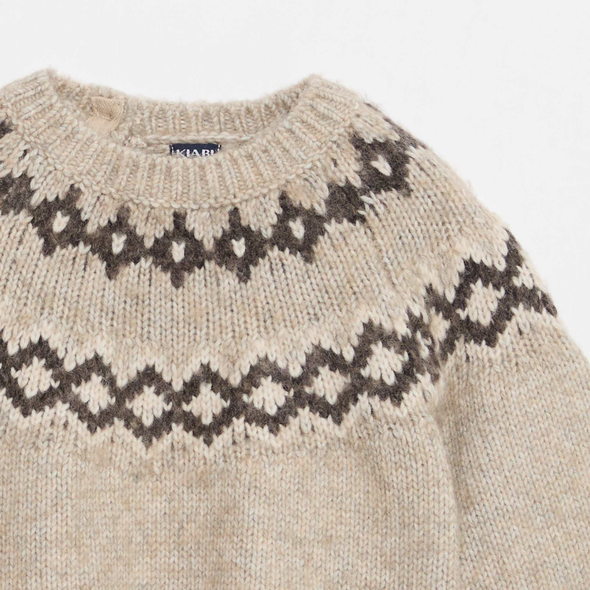 Warm Jacquard Sweater BEIGE - Image 2