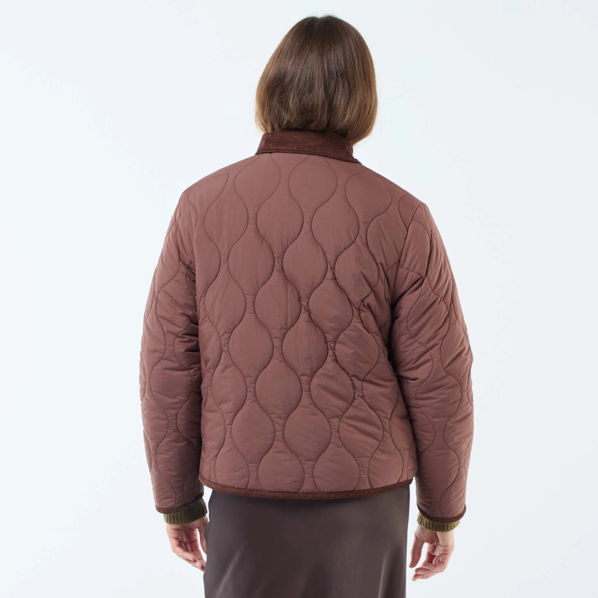 Warm Reversible Padded Jacket RED - Image 6