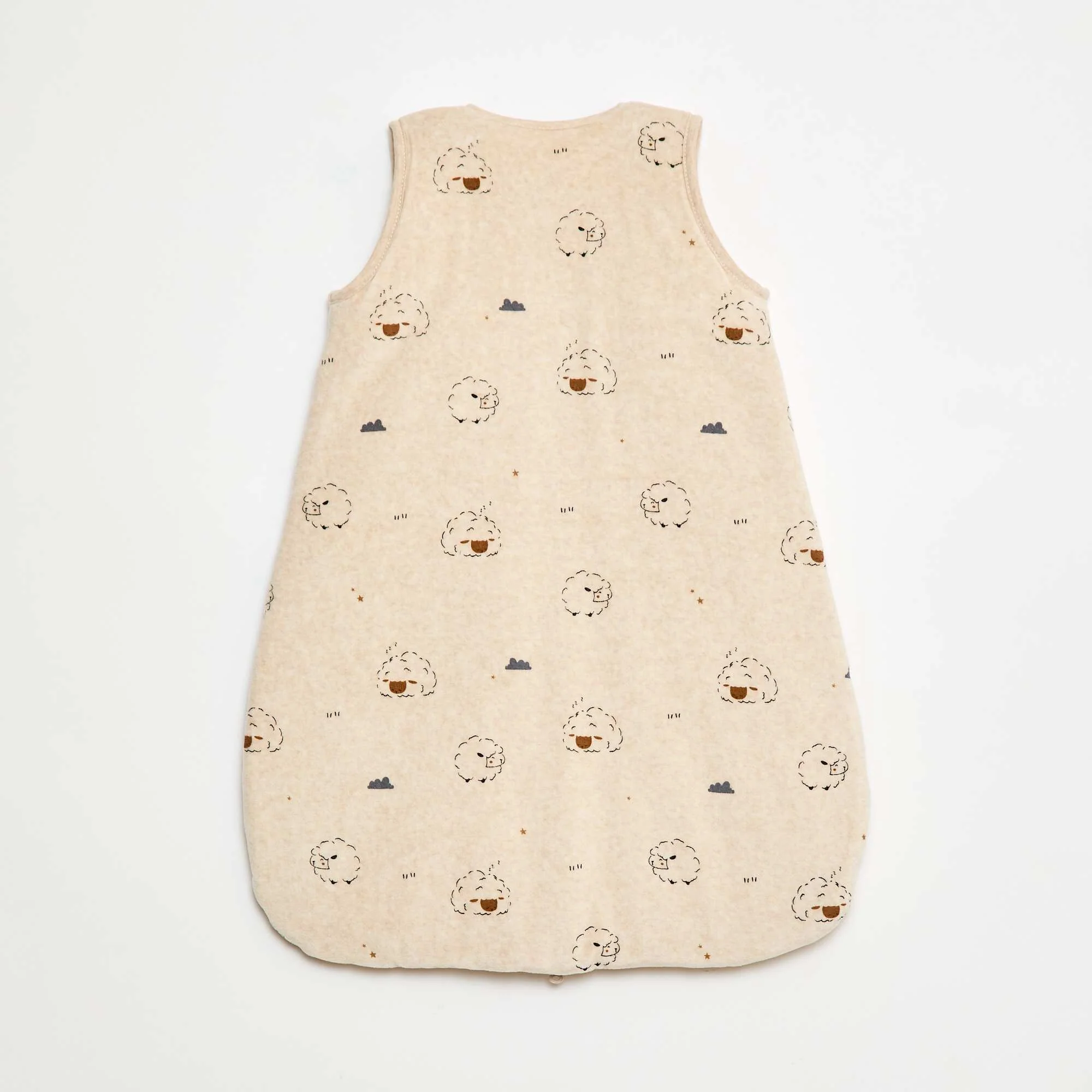 Warm Sleeping Bag with Detachable Sleeves - TOG 2.5 BEIGE - Image 4