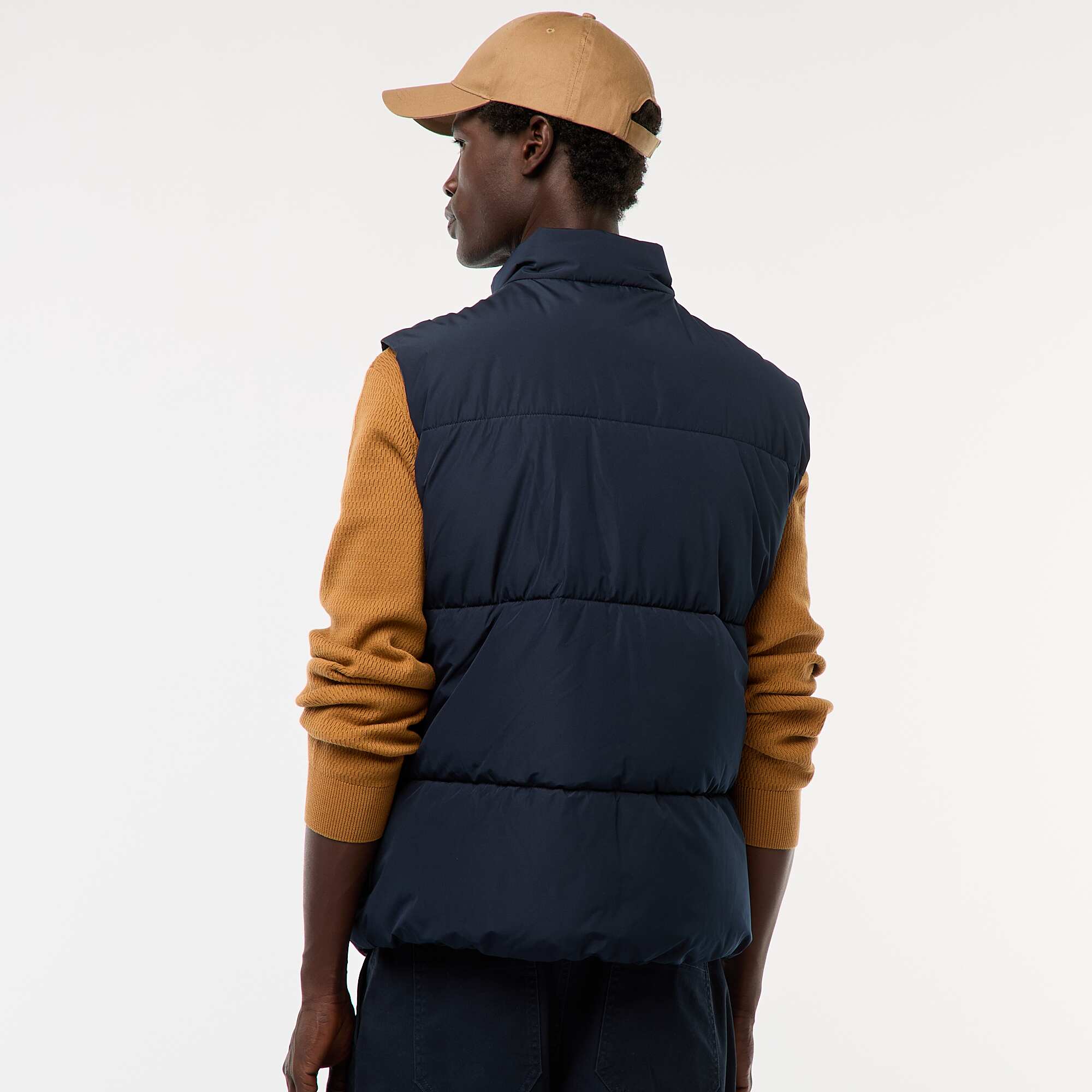 Warm Sleeveless Padded Jacket BLUE - Image 4