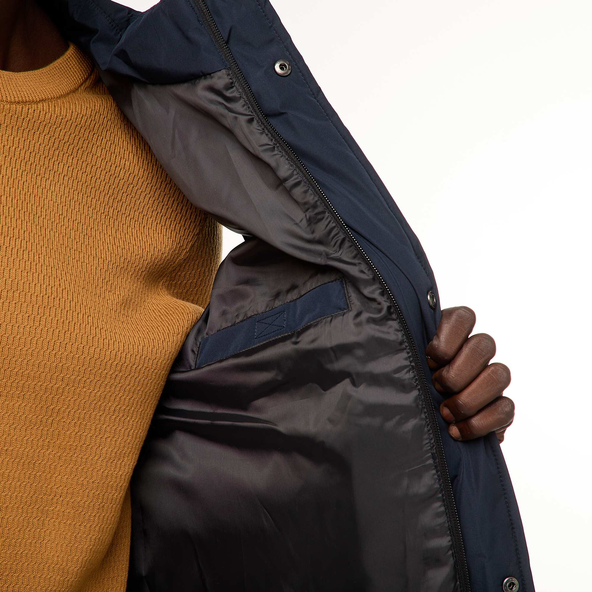 Warm Sleeveless Padded Jacket BLUE - Image 6
