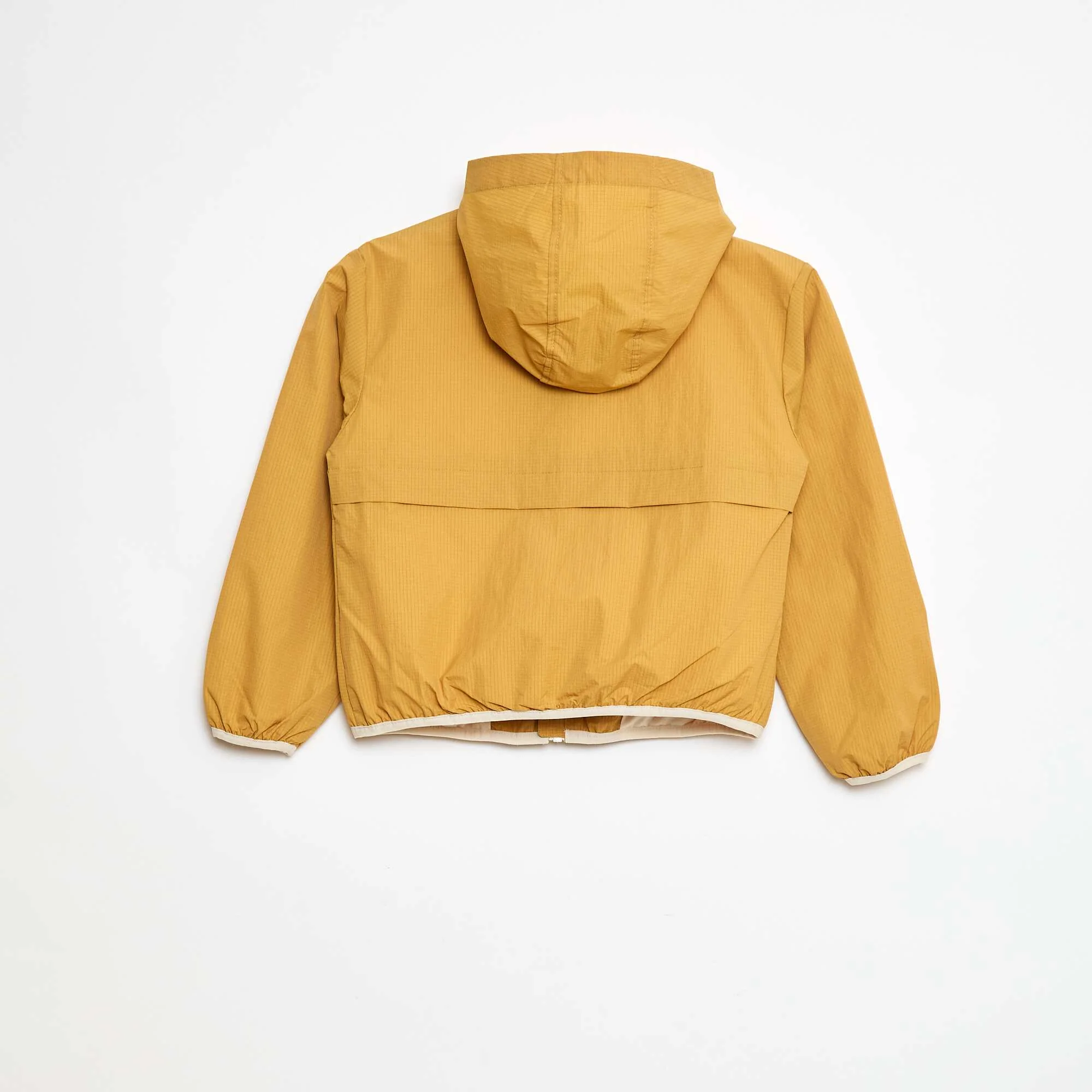 Water-Repellent Hooded Windbreaker YELLOW - Image 3