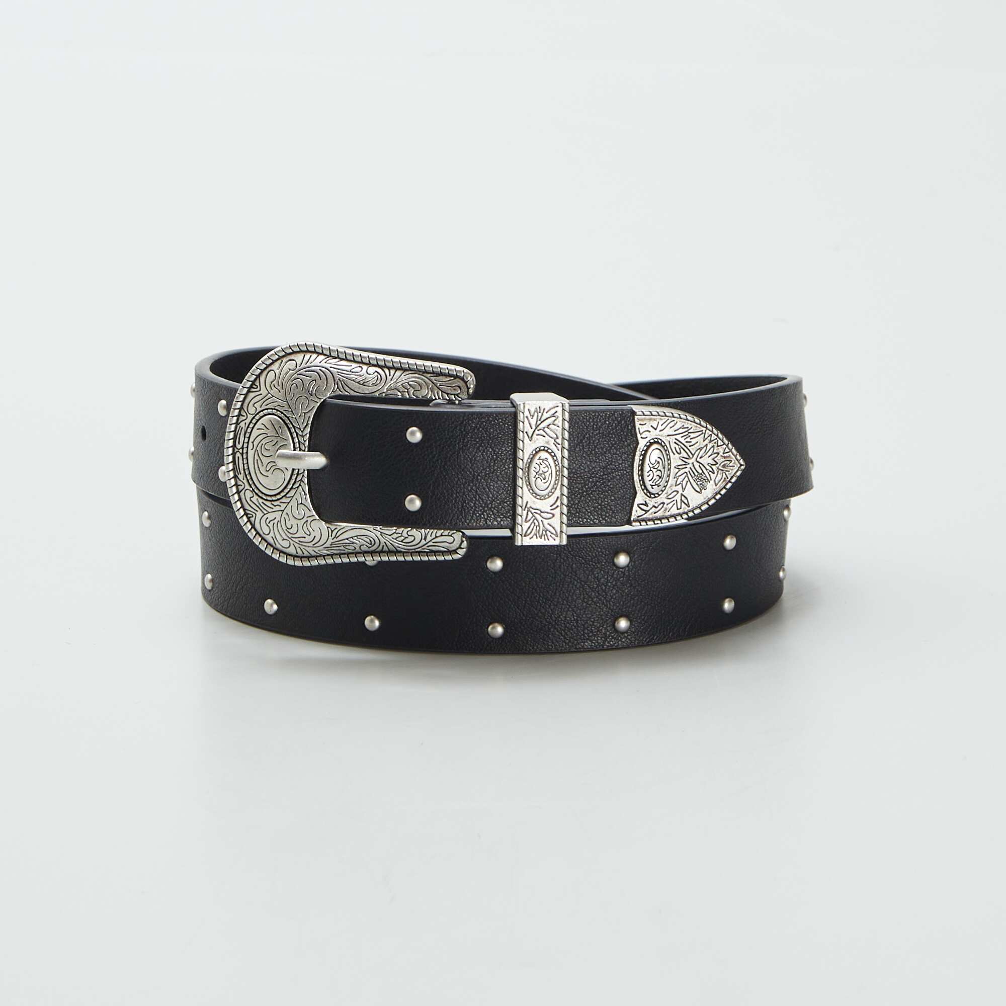 Western-style belt BLACK - Image 2