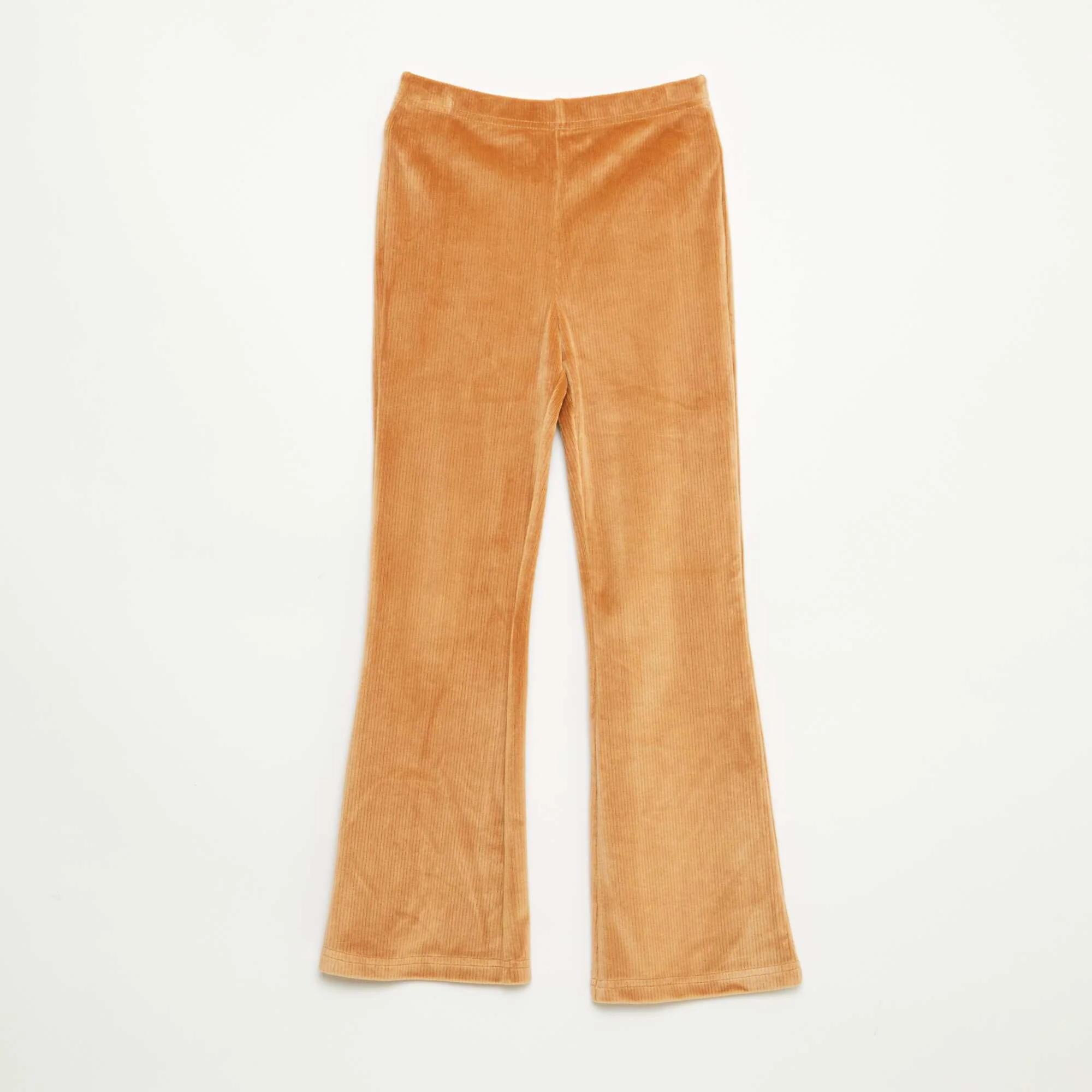 Wide Leg Corduroy Leggings BROWN