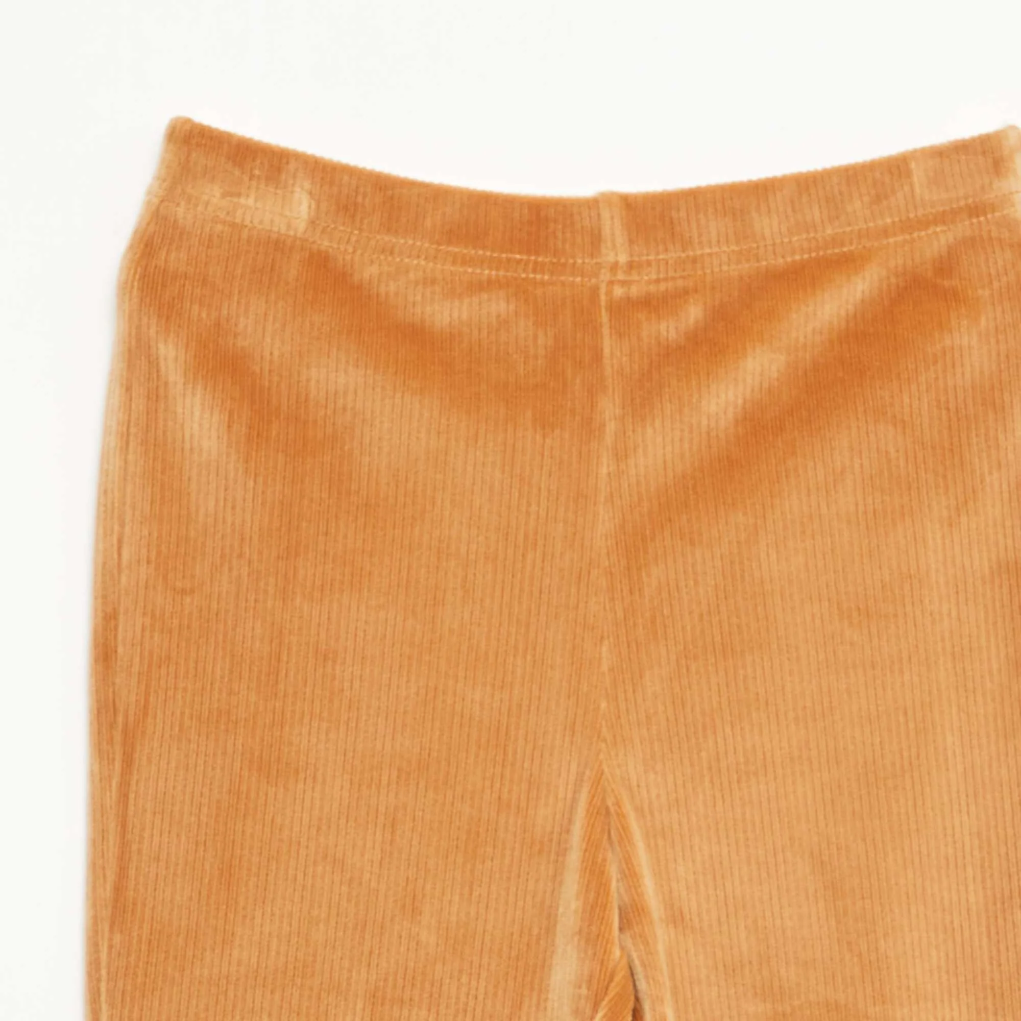Wide Leg Corduroy Leggings BROWN - Image 2