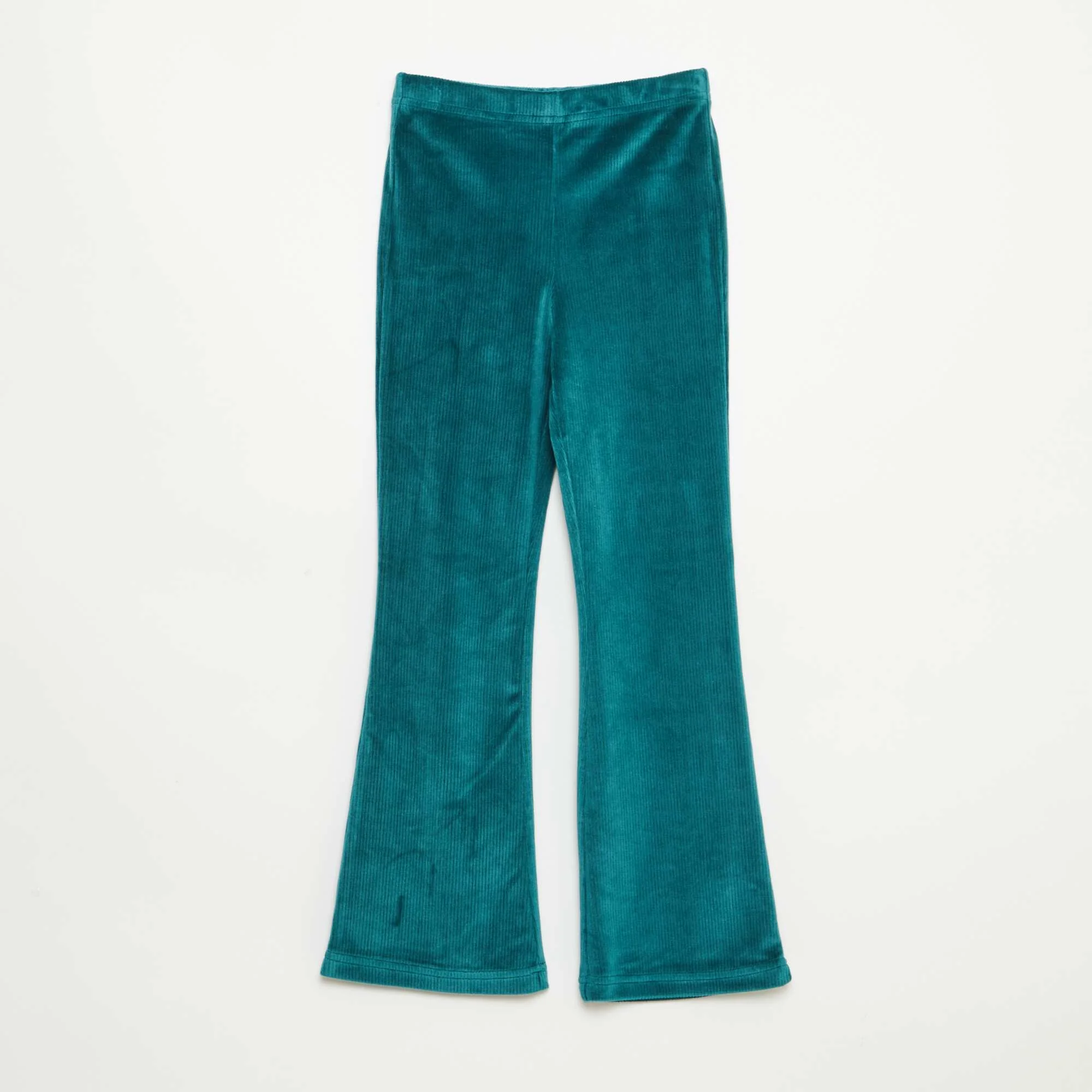 Wide Leg Corduroy Leggings GREEN